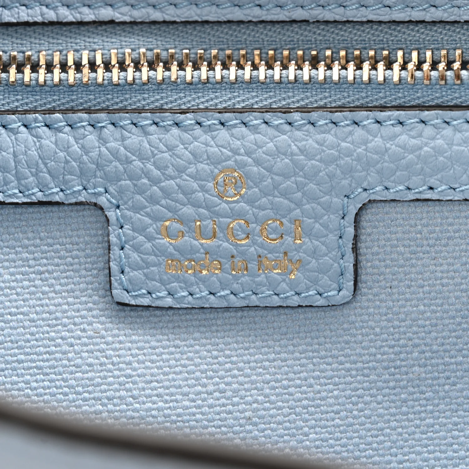 Grained Calfskin Web Medium Jackie 1961 Hobo Light Blue - Top Club
