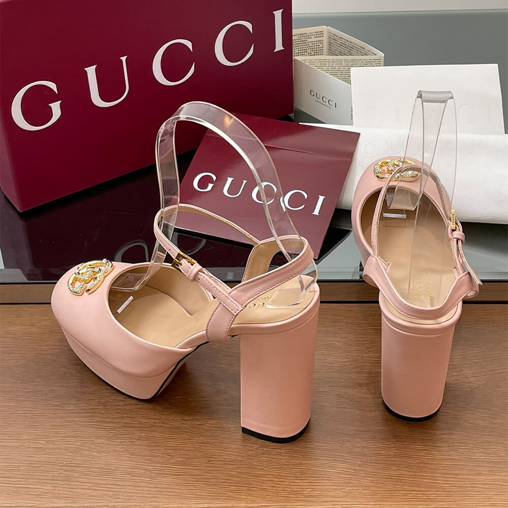 GUCCI Women s platform pump with crystal Double G - Top Club