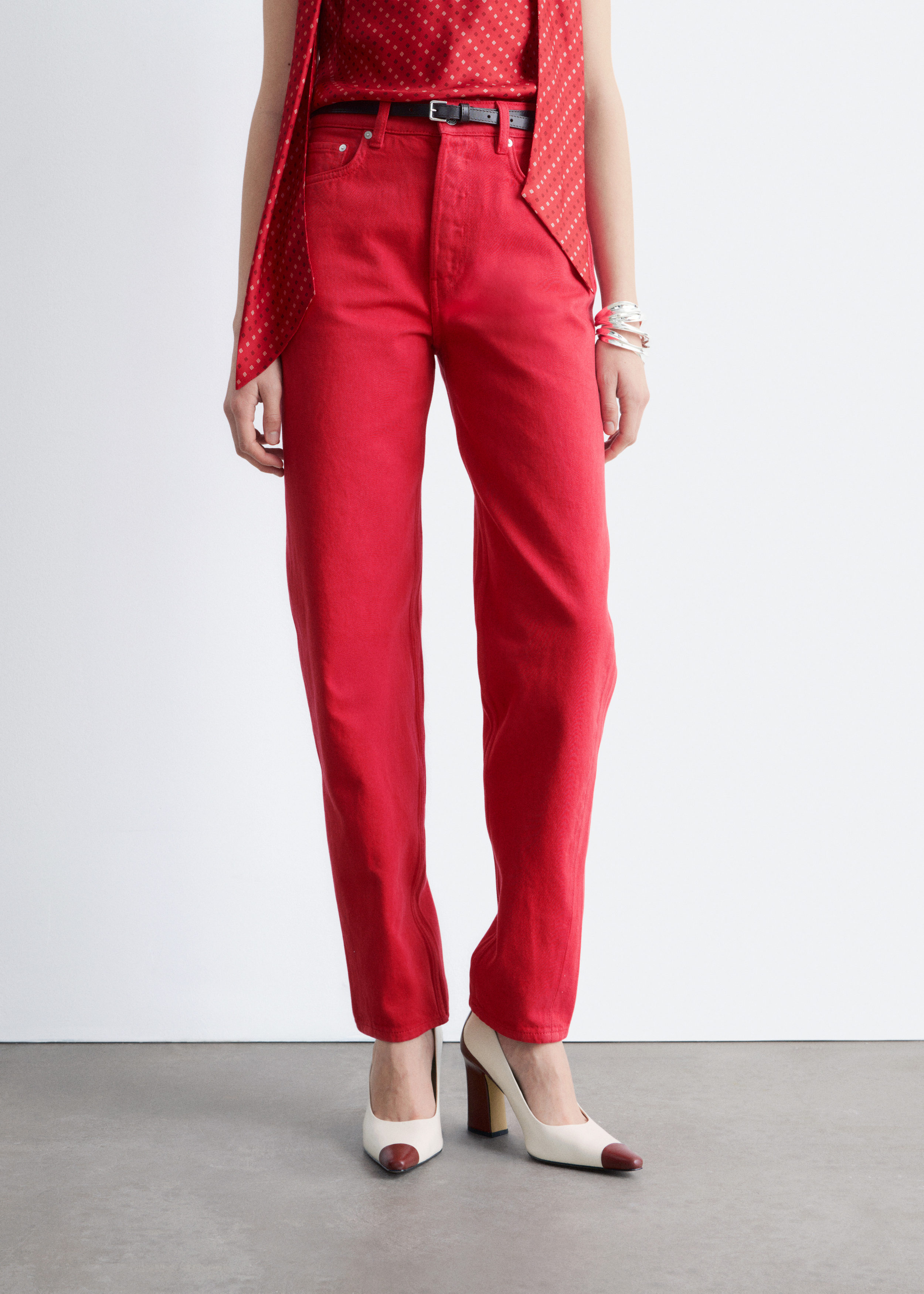 & Other Stories HIGH-WAIST TAPERED JEANS