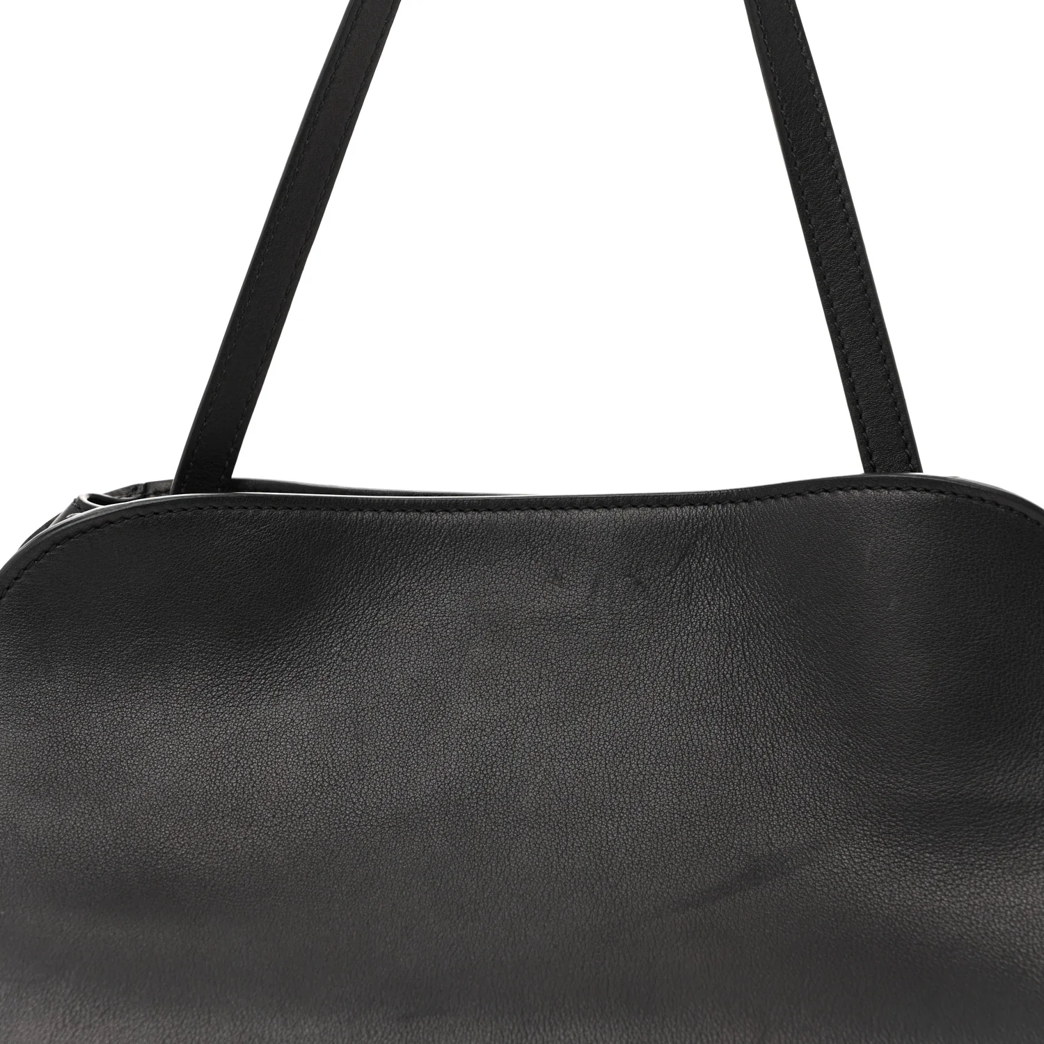 Smooth Calfskin Peggy Bag Black - Top Club