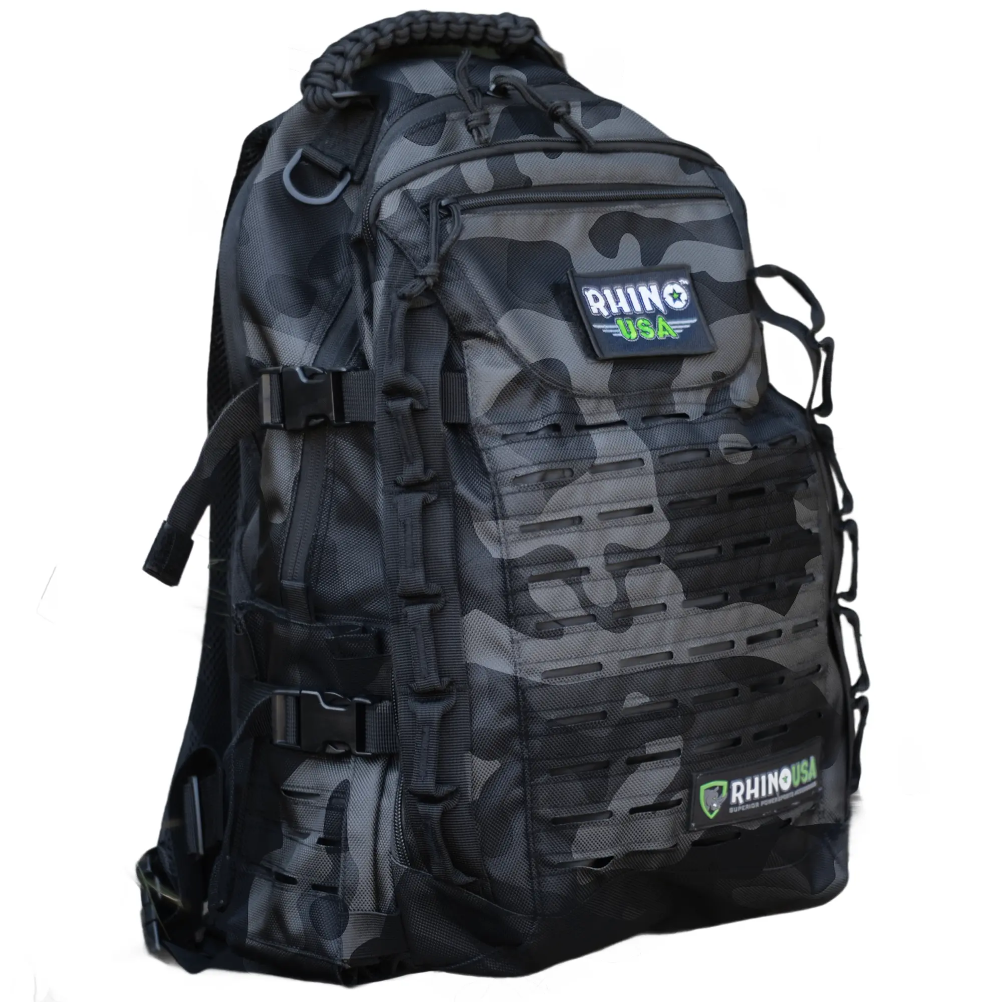 Rhino USA Men's Backpack for Hiking, Travel, Fishing, Laptop, Survival Gear & Supplies, Range, Bug Out Bag Backpack