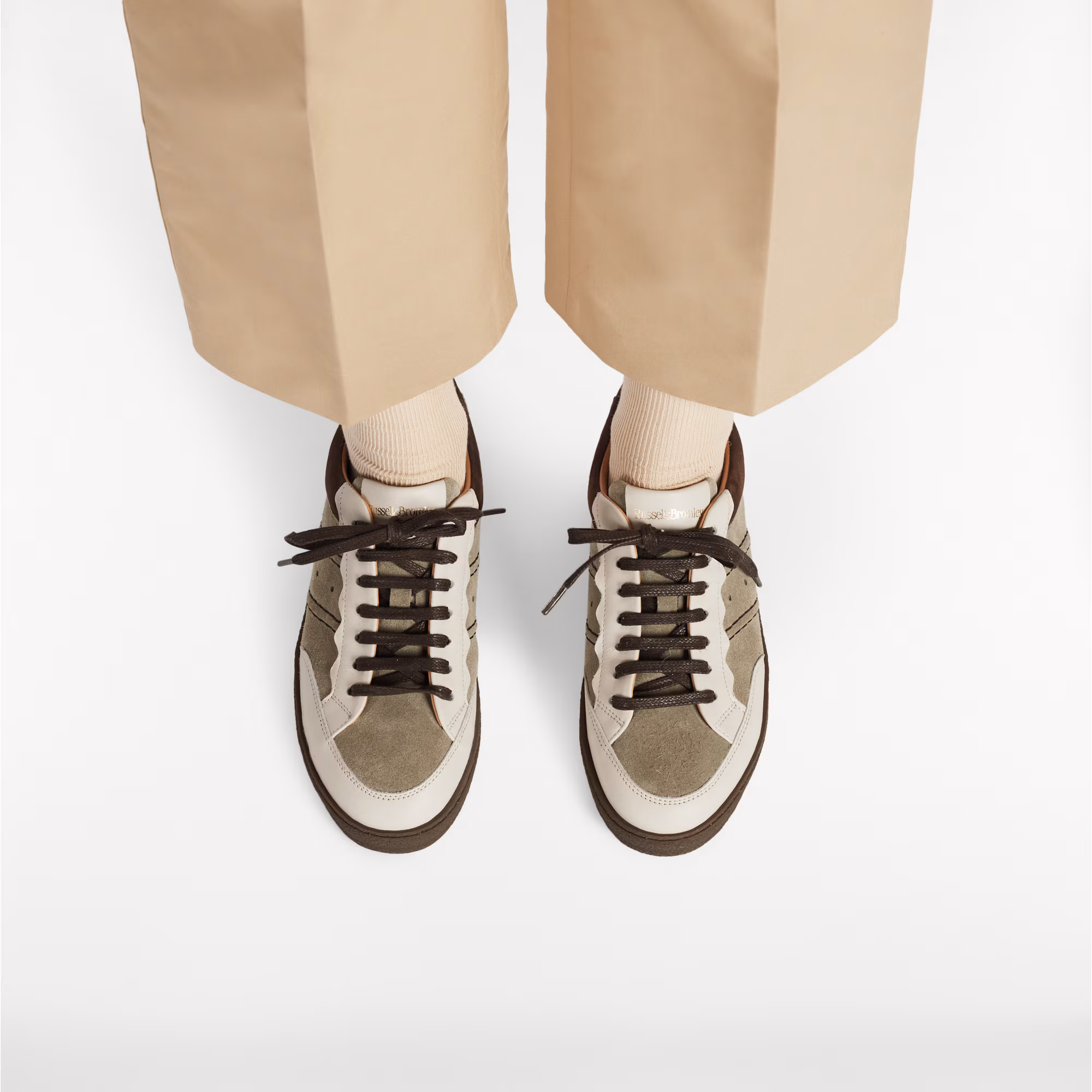 RollerScalloped Lace Up Trainer