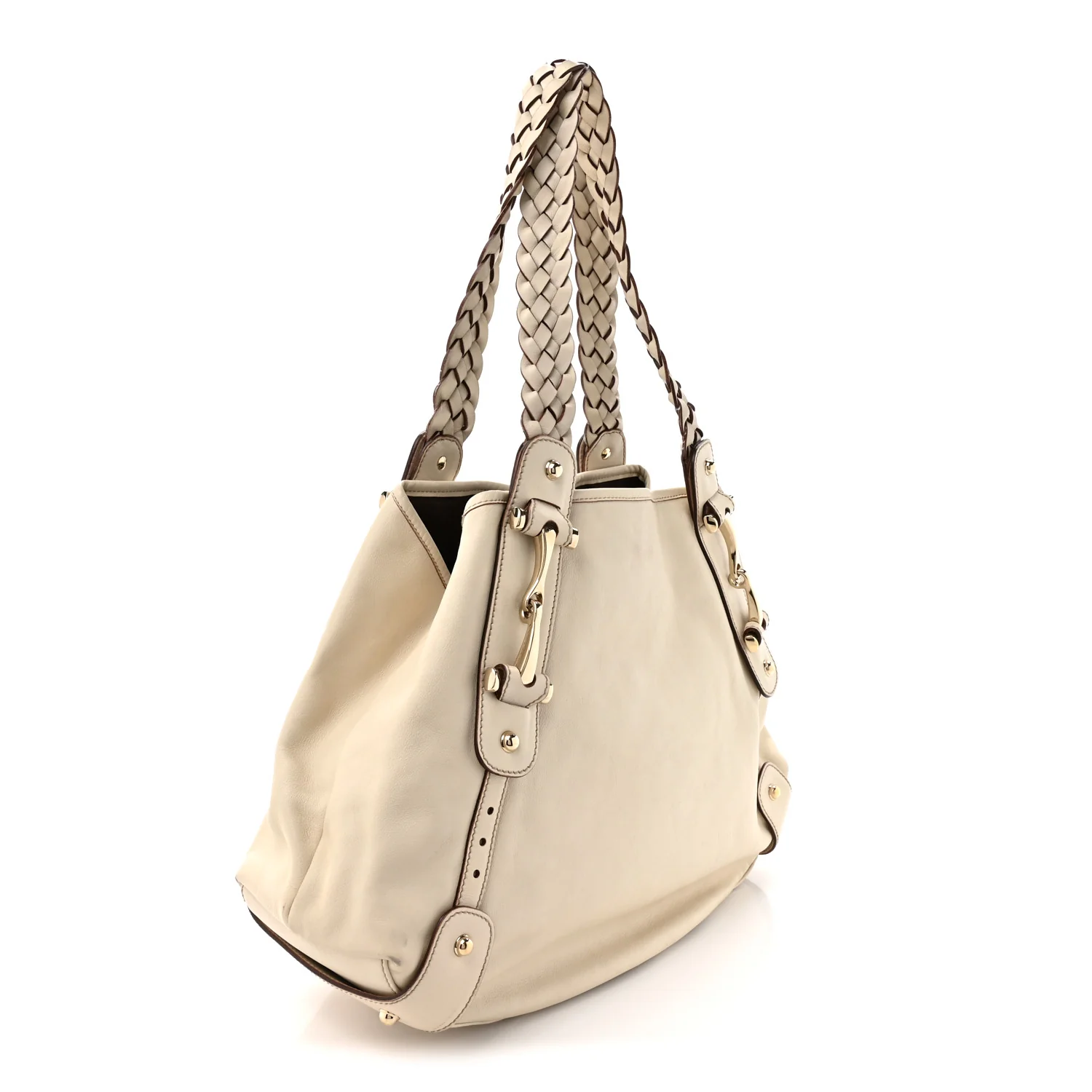 Calfskin Medium Pelham Shoulder Bag Off White - Top Club