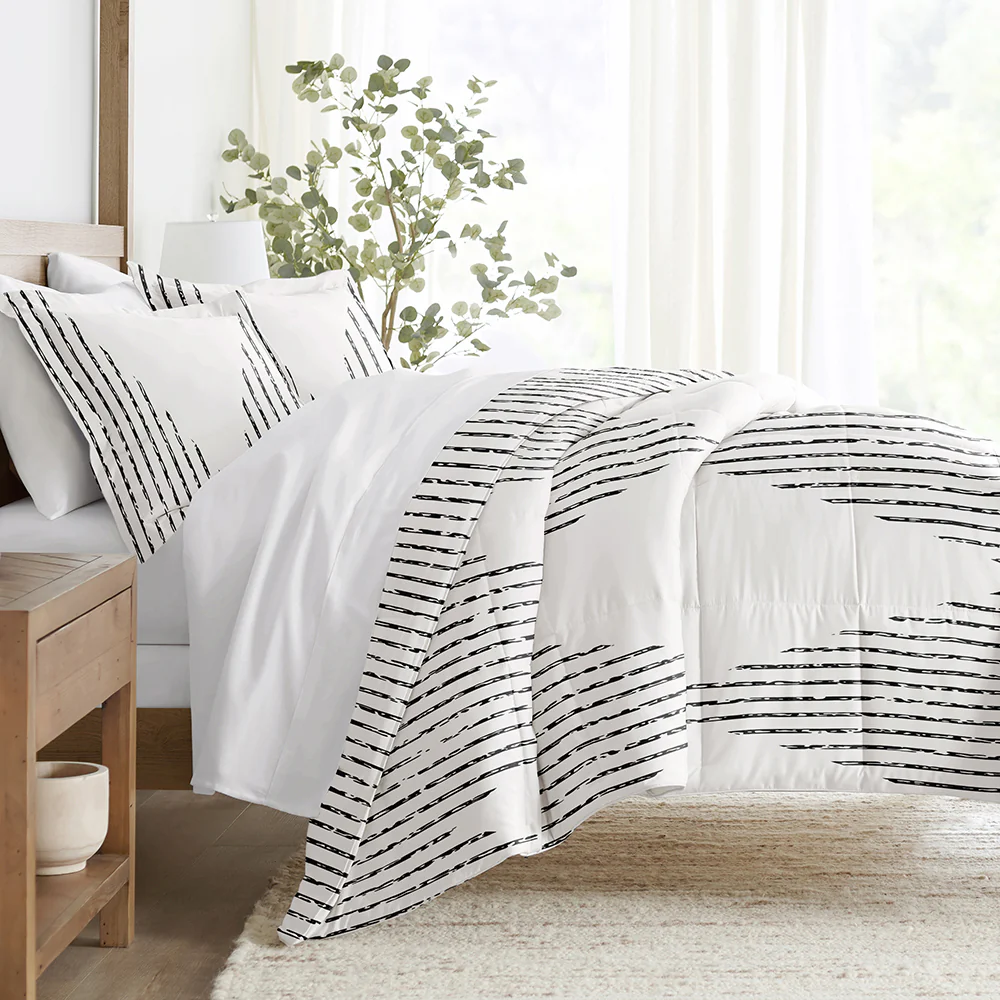 Diamond Stripe Down-Alternative Comforter Set - Sale