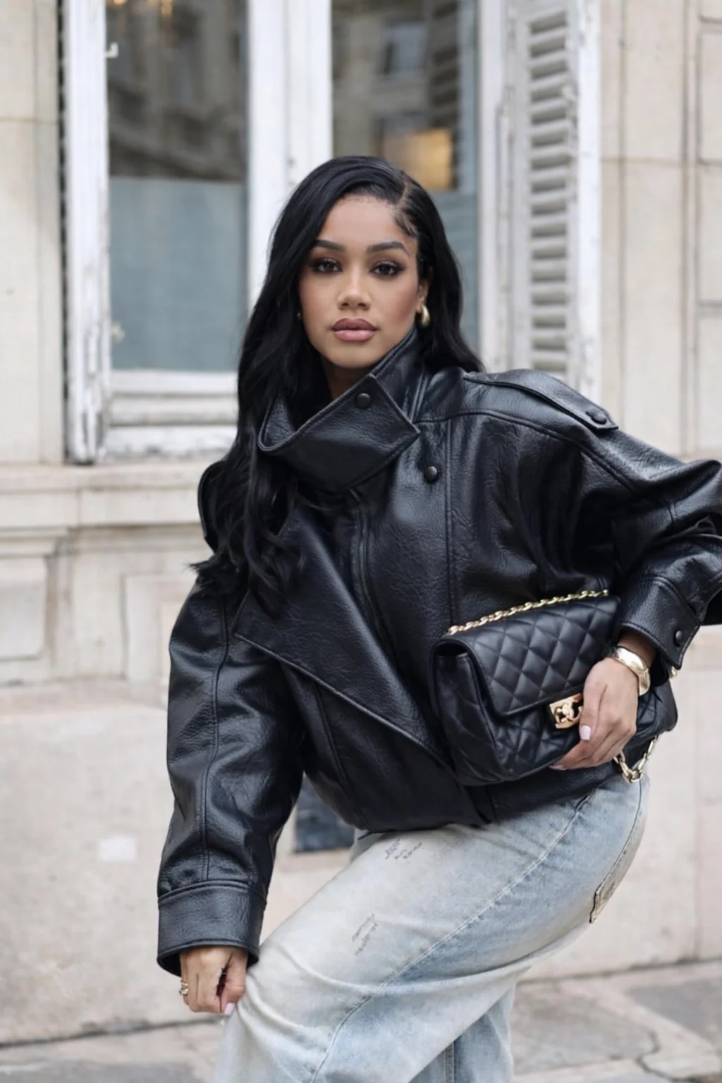 Faux leather jacket - XYPARS