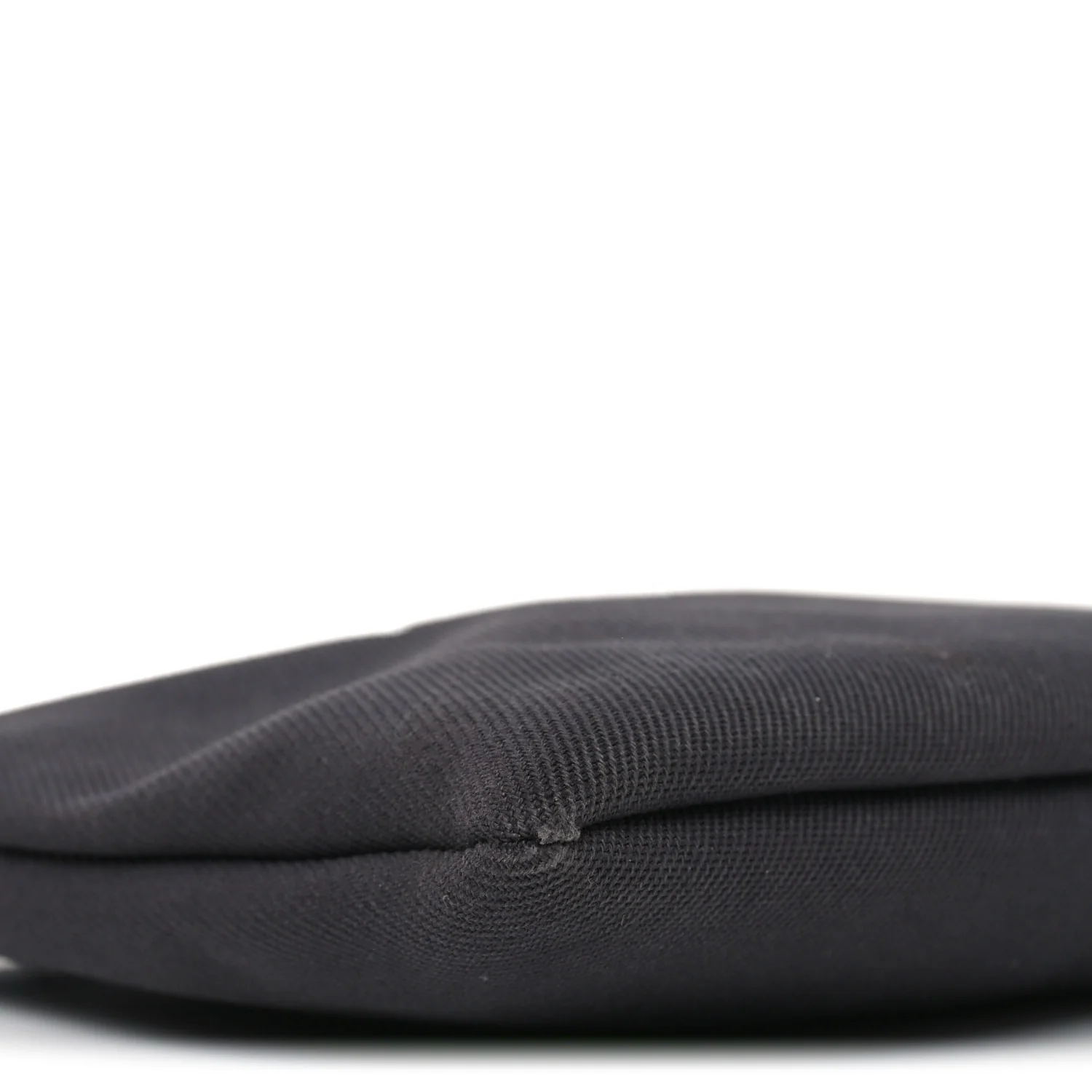 Linen Canvas Rive Gauche Zipped Pouch Black - Top Club