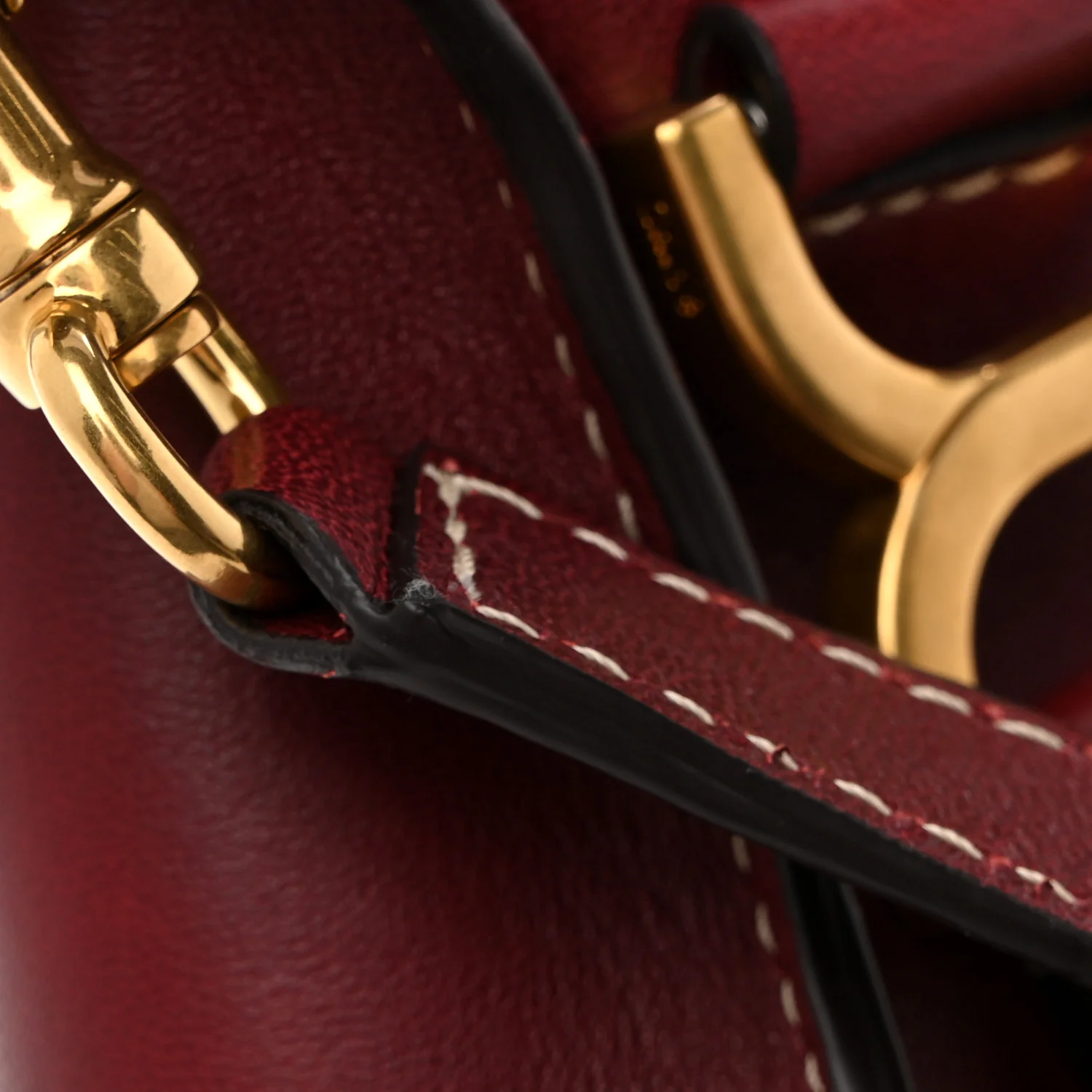 Calfskin Medium Marcie Satchel Stormy Red - Top Club