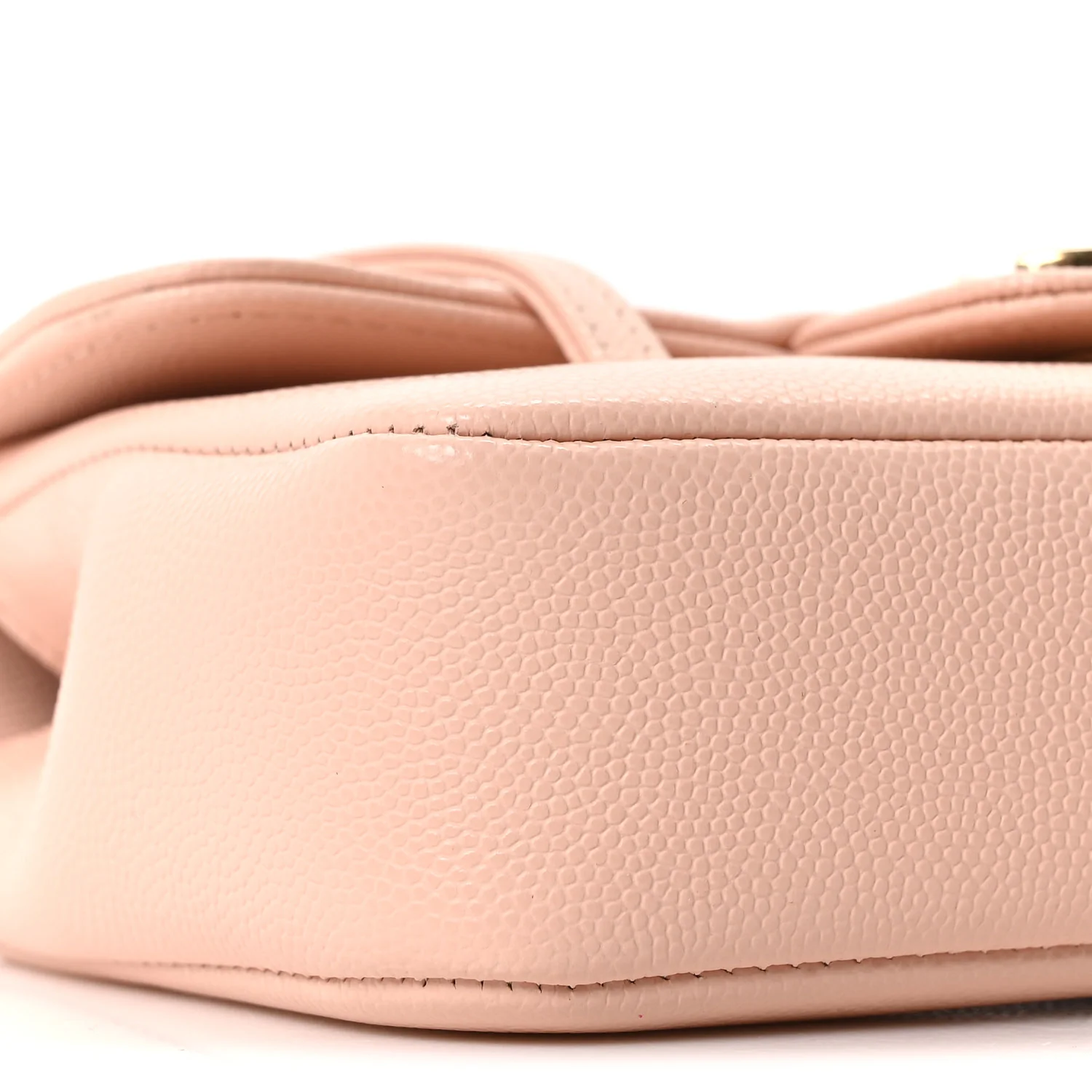 Shiny Caviar Mini Preppy Coco Shoulder Bag Light Pink - Top Club