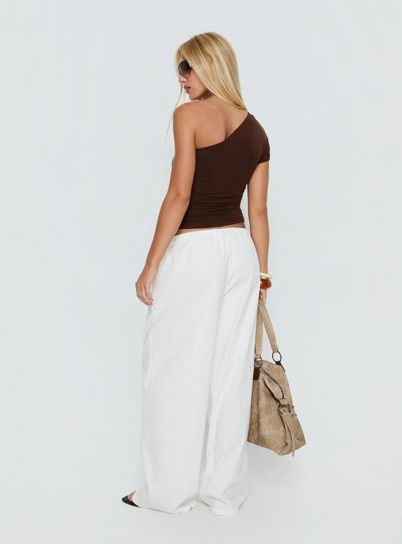 Lunea Concealed Waistband Pants White