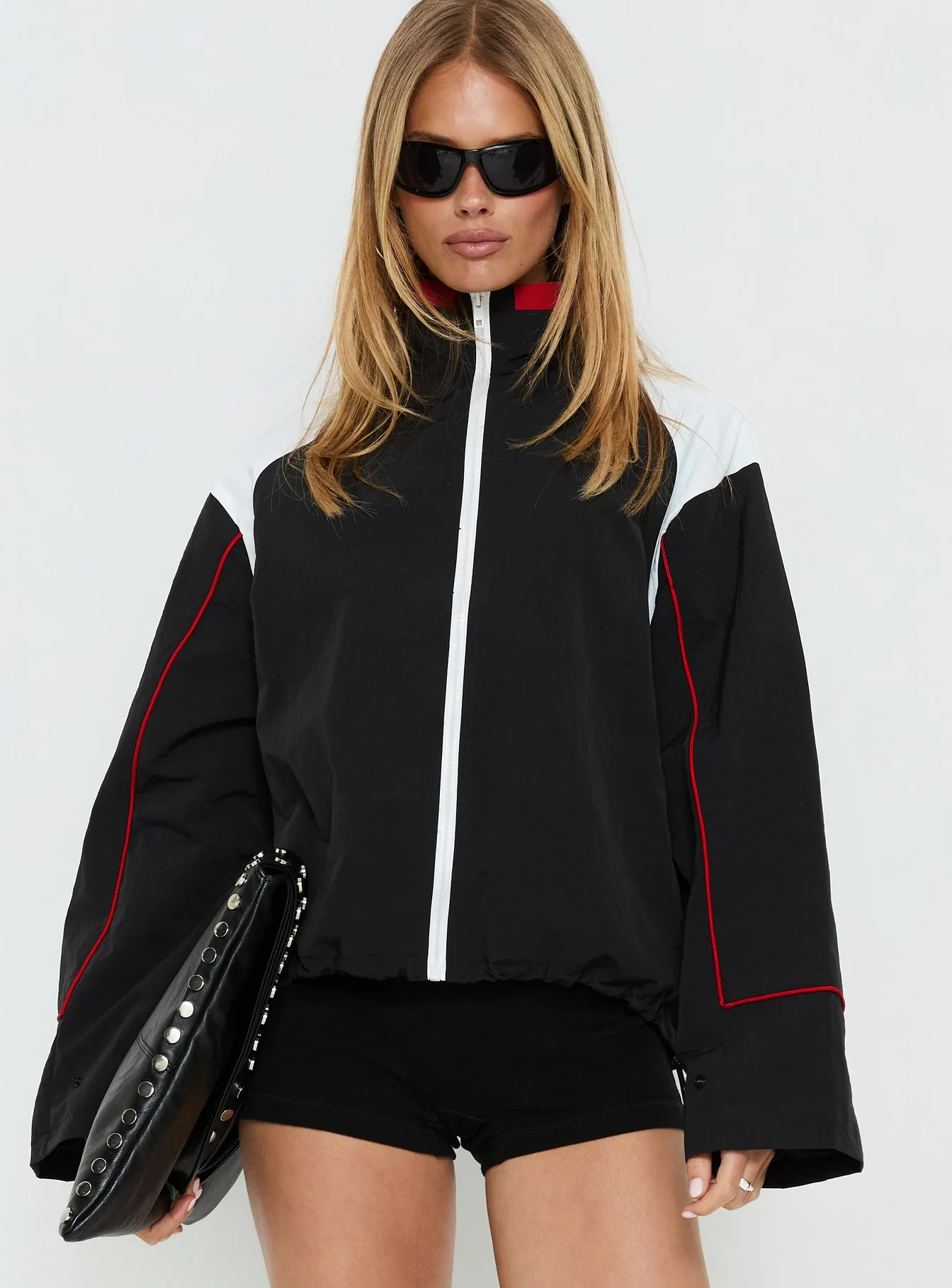 Shoreline Windbreaker Noir / White