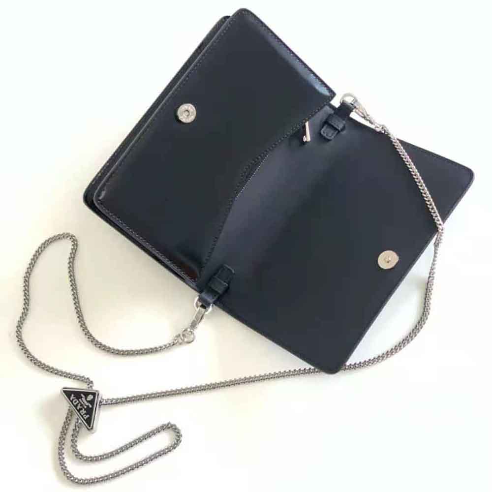 pra retro shiny small square bag - Top Club