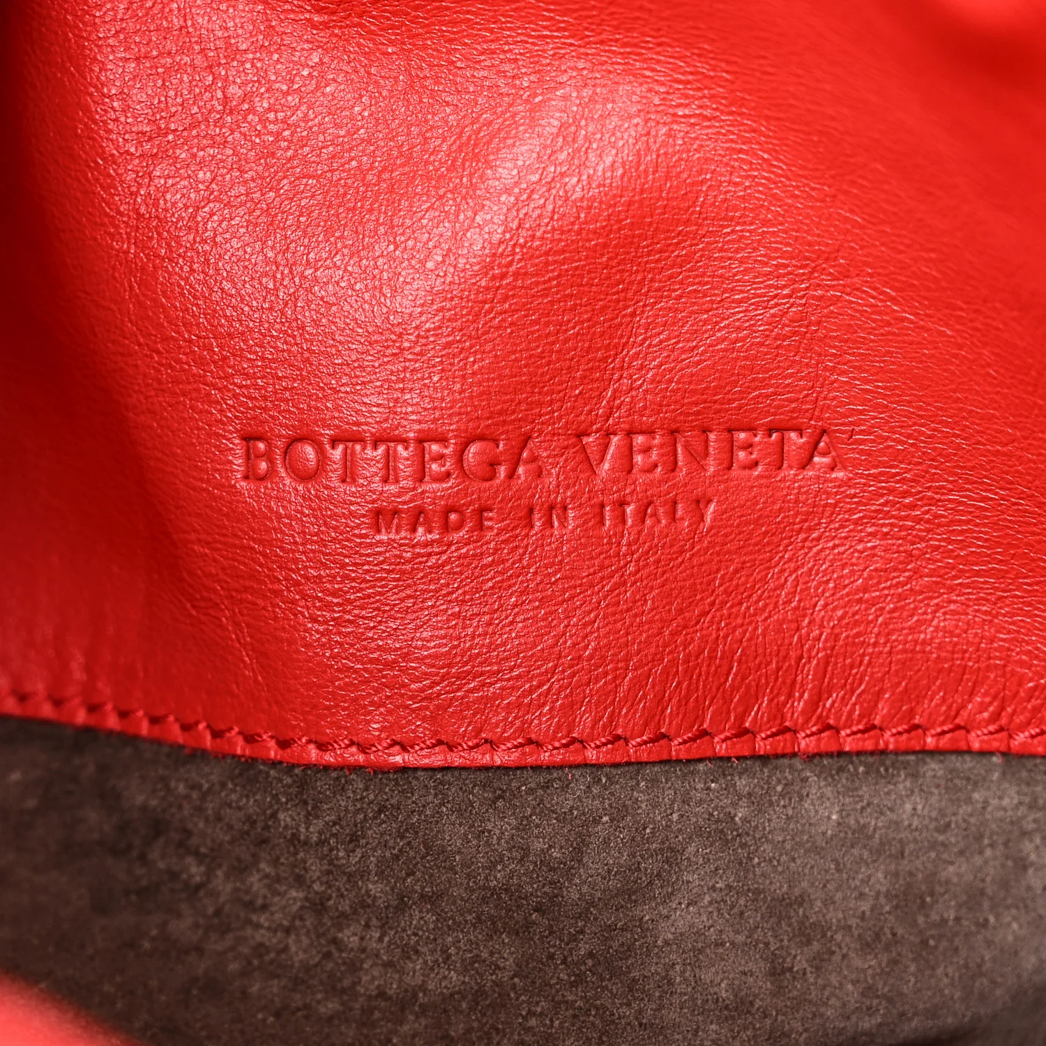 Nappa Intrecciato Large Hobo Red - Top Club