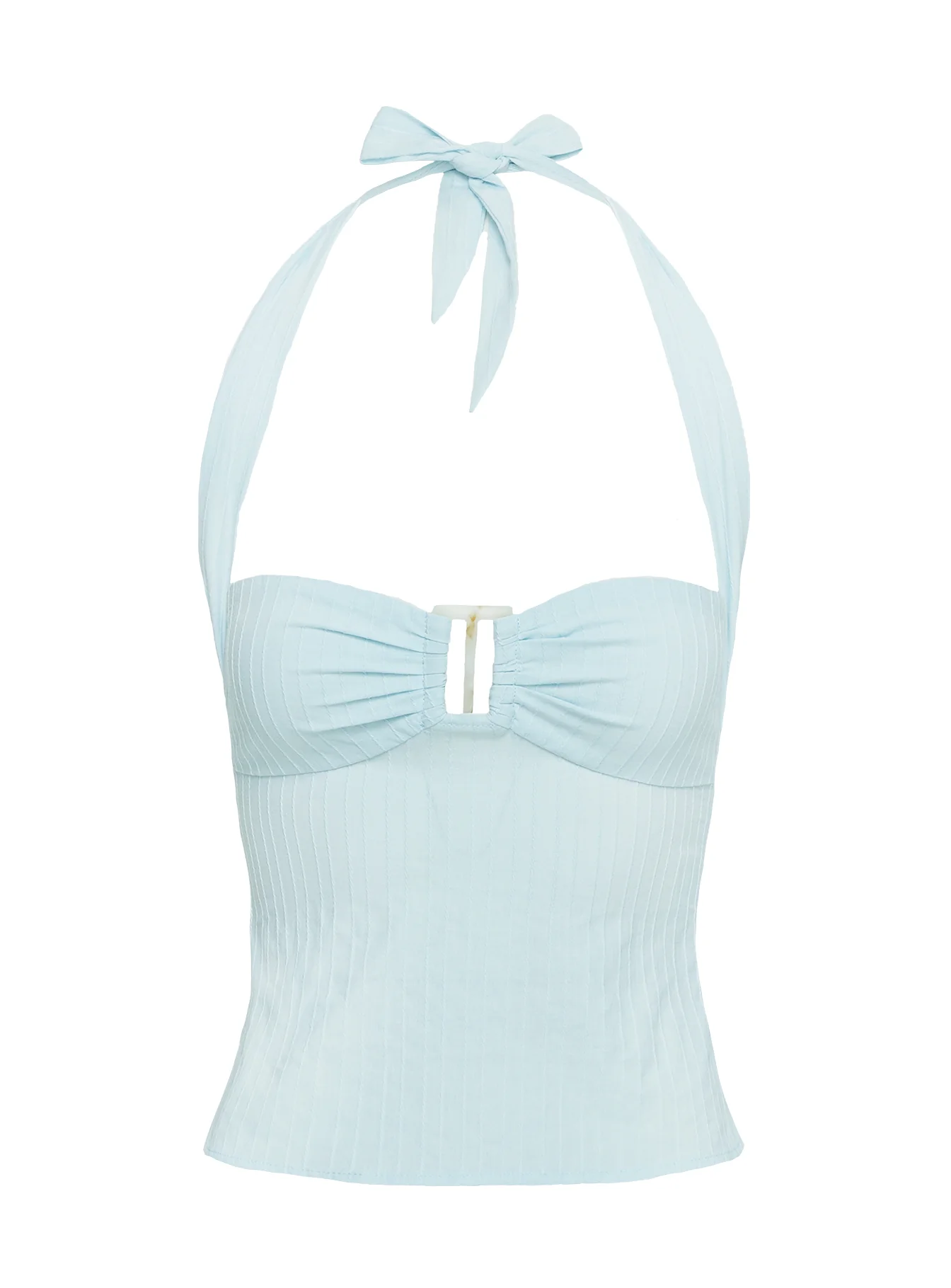 Isabetta Halter Top Aqua