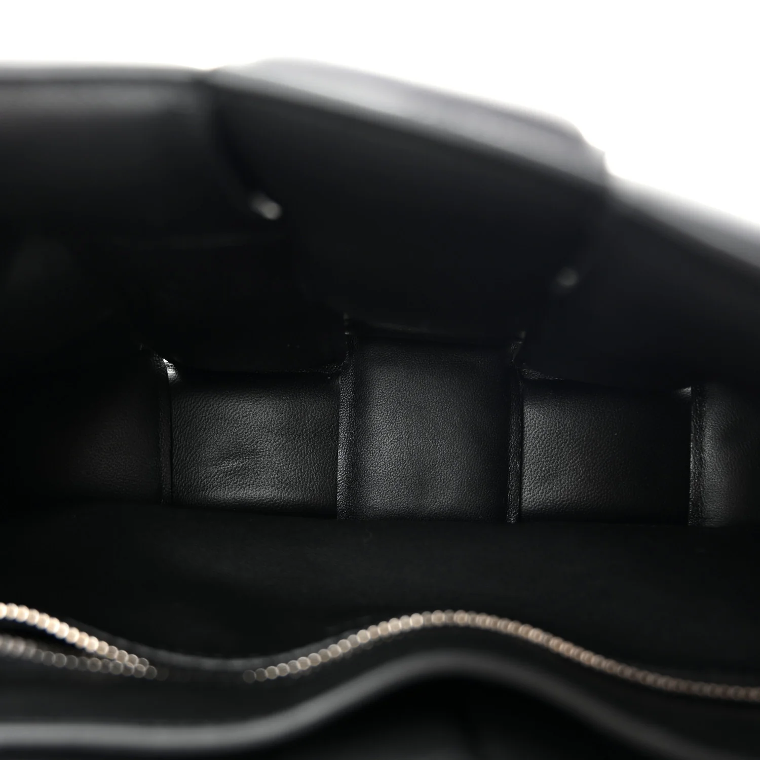 Lambskin Maxi Intreccio Padded Chain Cassette Crossbody Bag Black - Top Club