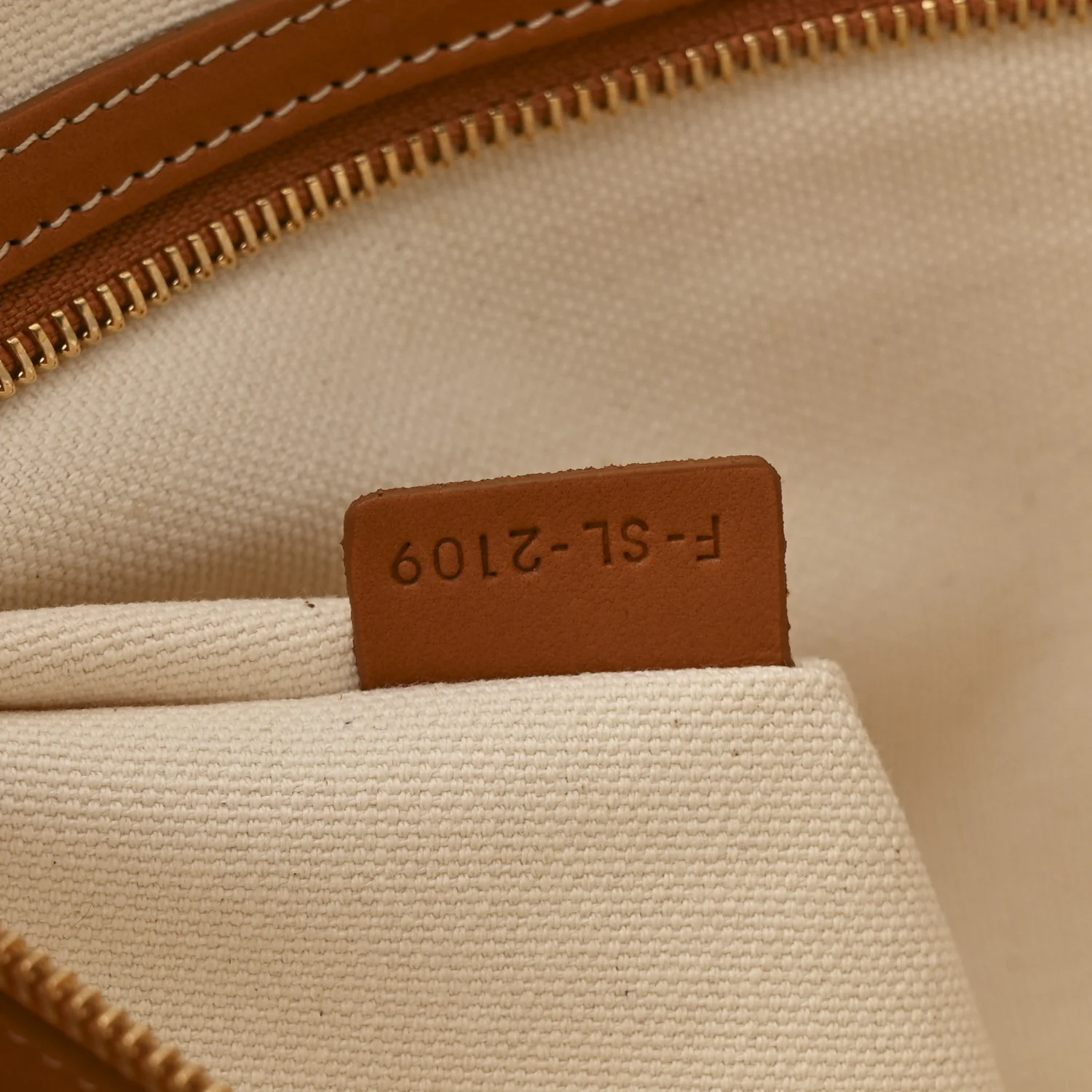 Canvas Calfskin Horizontal Cabas Natural Tan - Top Club