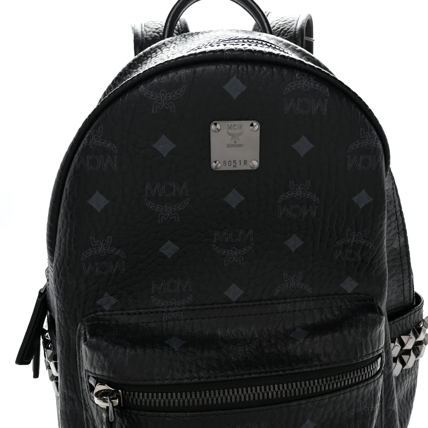 Visetos Small Side Stud Stark Backpack Black - Top Club