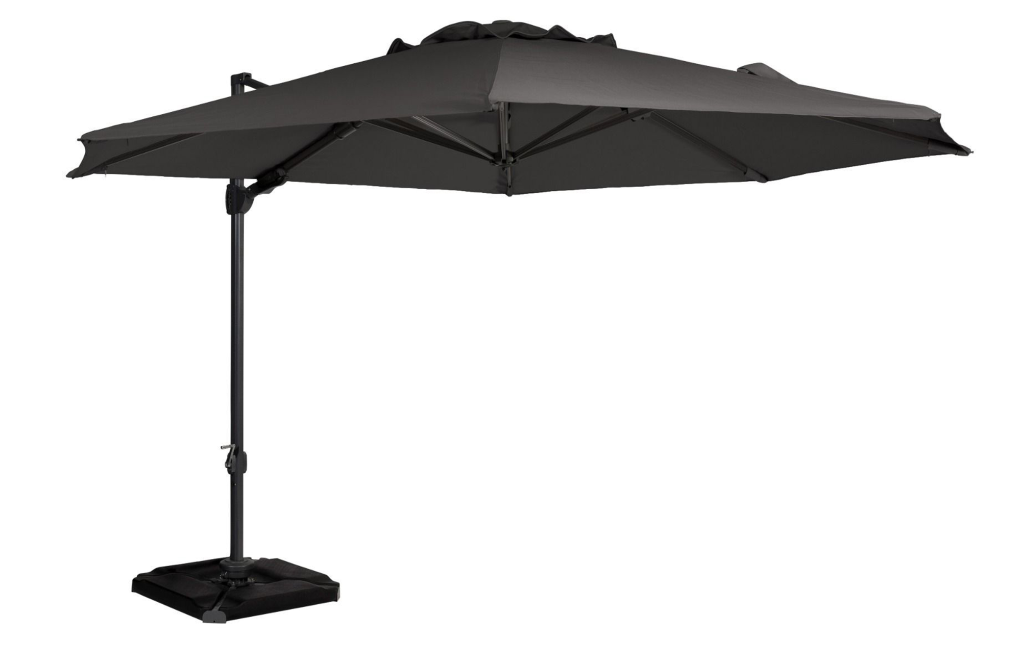 Parasol Roma rond antraciet