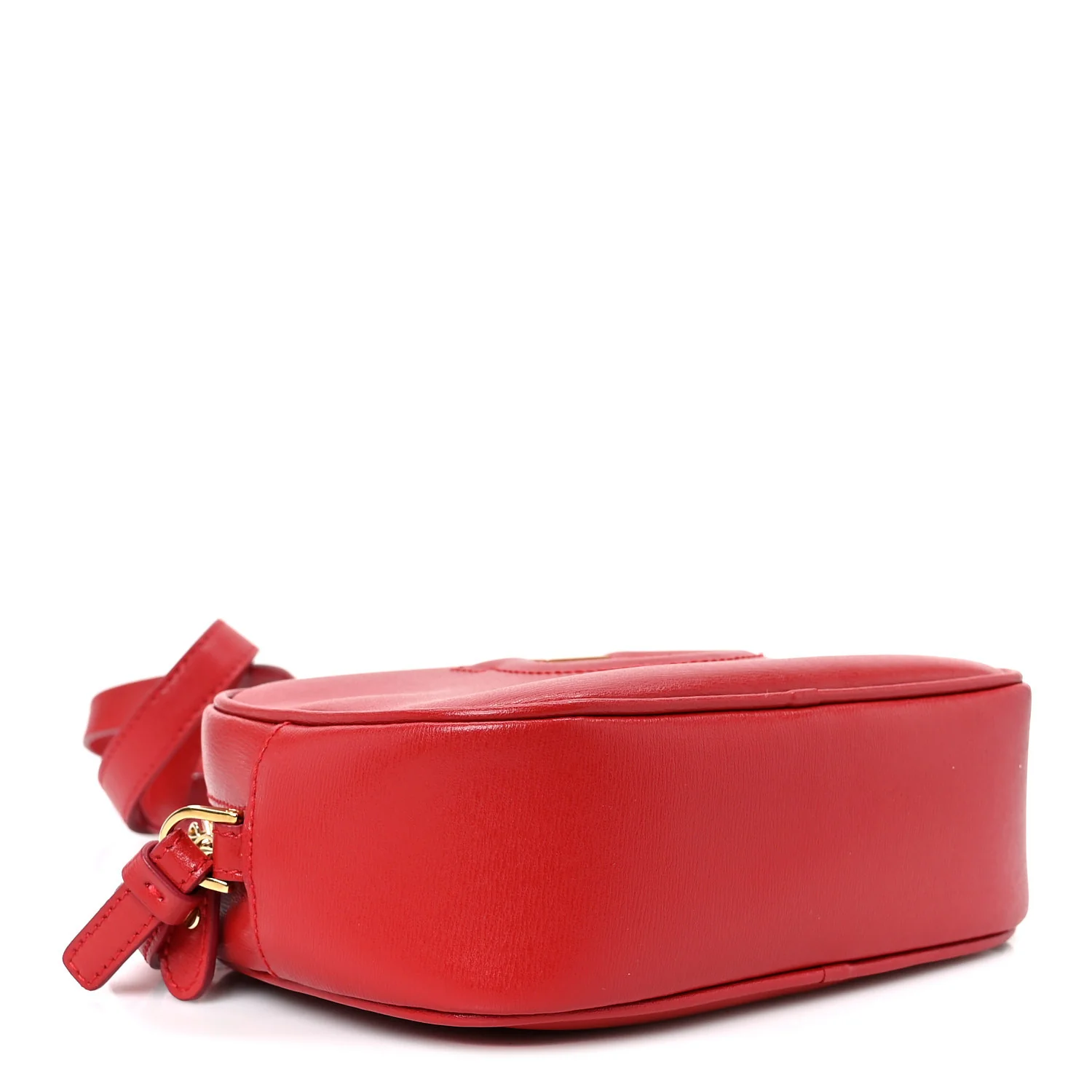 Calfskin Gancini Camera Crossbody Bag Red - Top Club