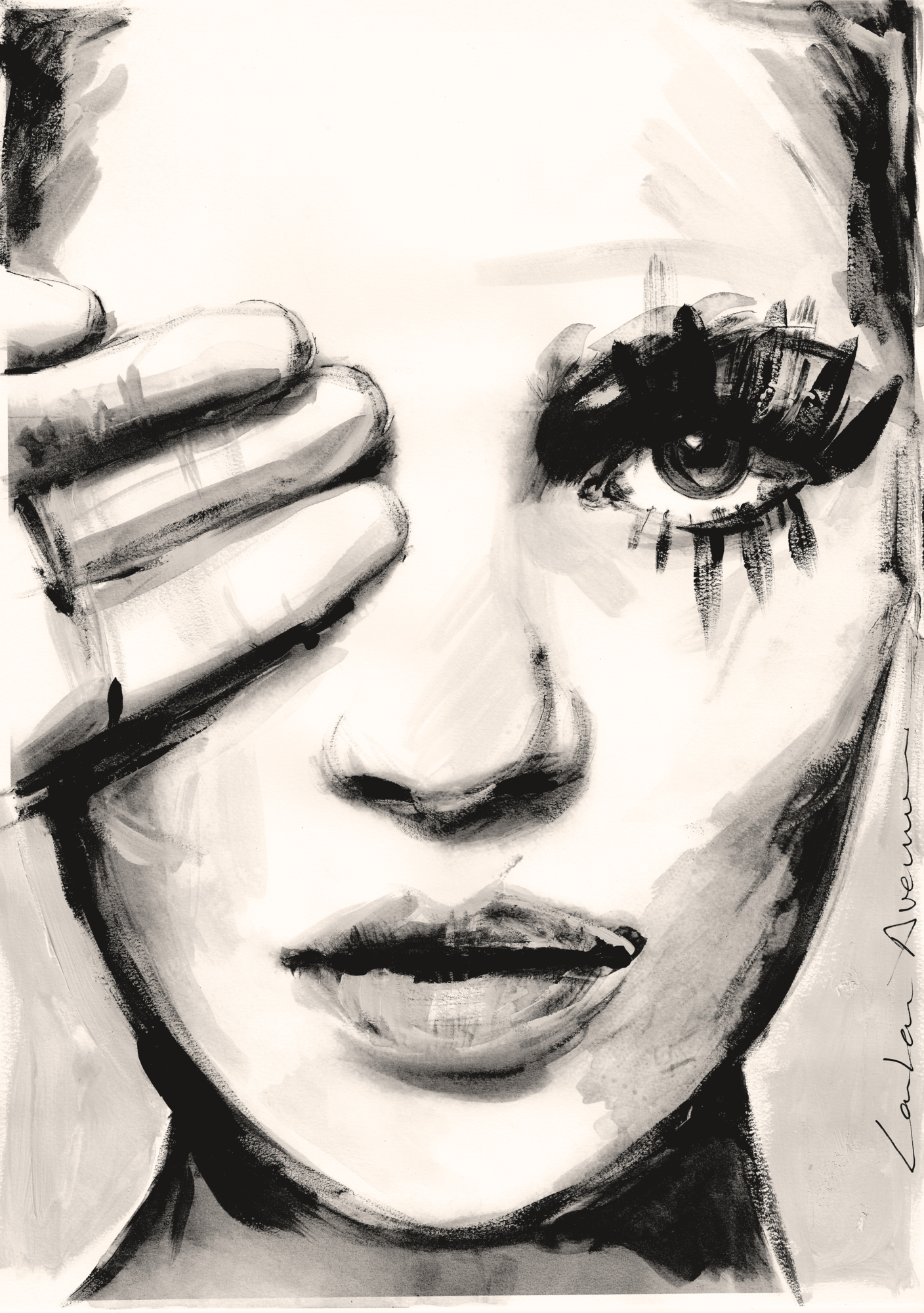 Poster Where is She 40 x 50 cm