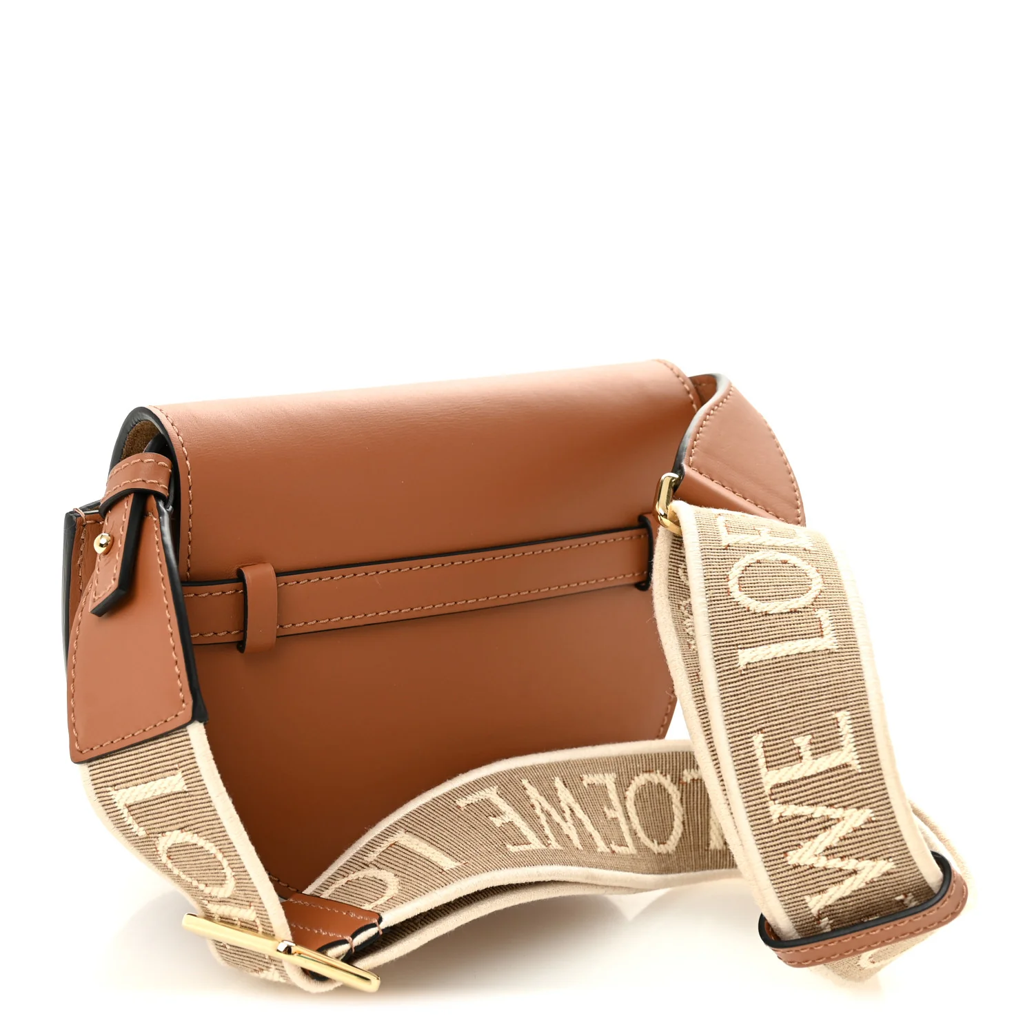 Calfskin Jacquard Mini Gate Dual Bag Tan - Top Club