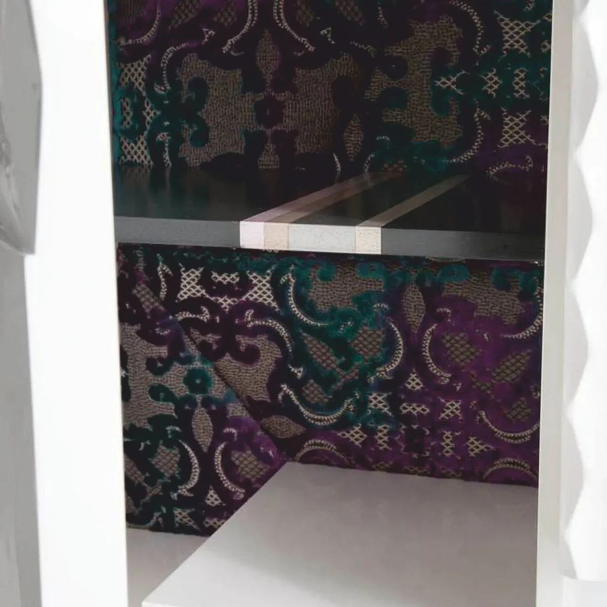 Luxury designer washbasin wall cabinet high gloss white 170 cm