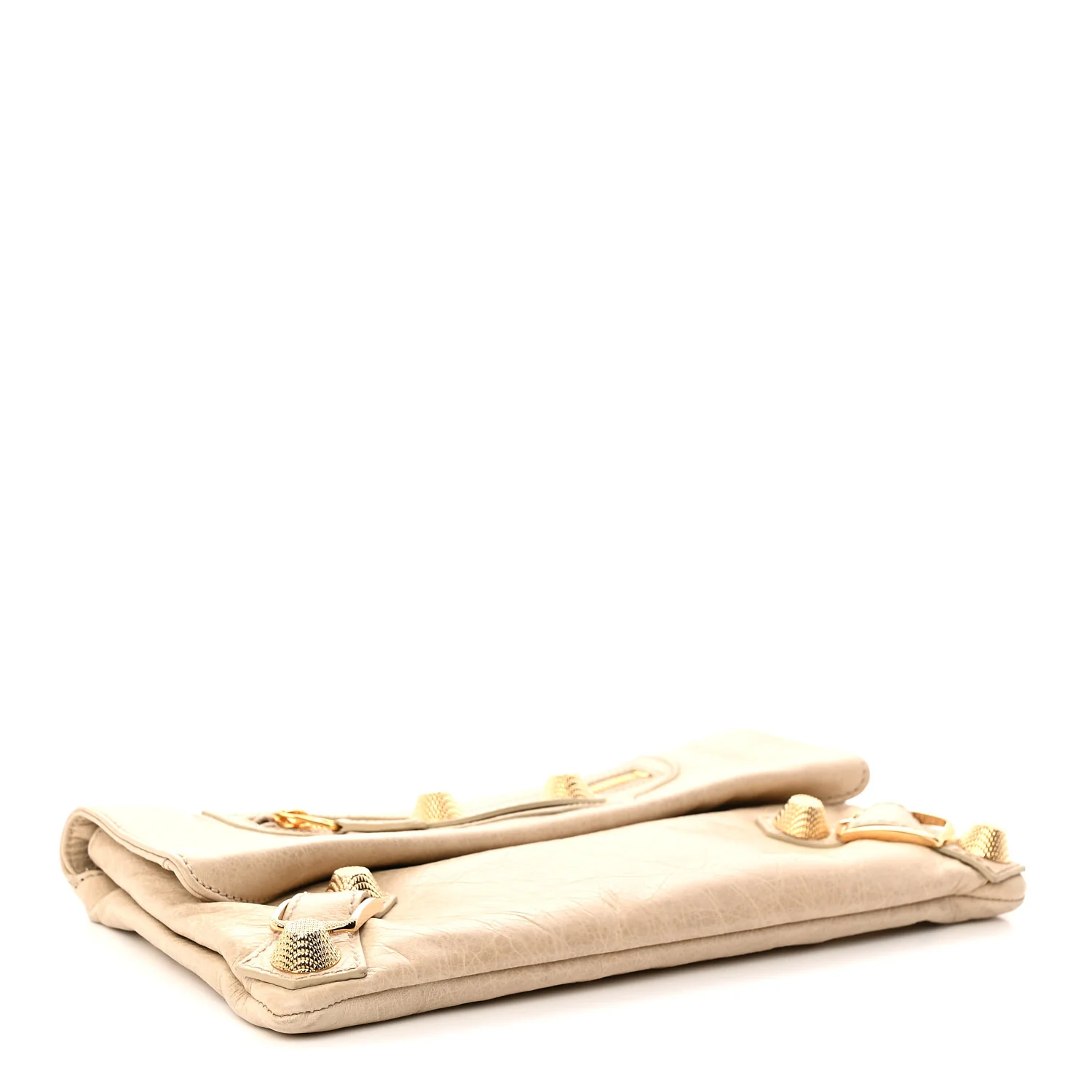 Agneau Giant 21 Gold Hardware Envelope Clutch Sahara - Top Club