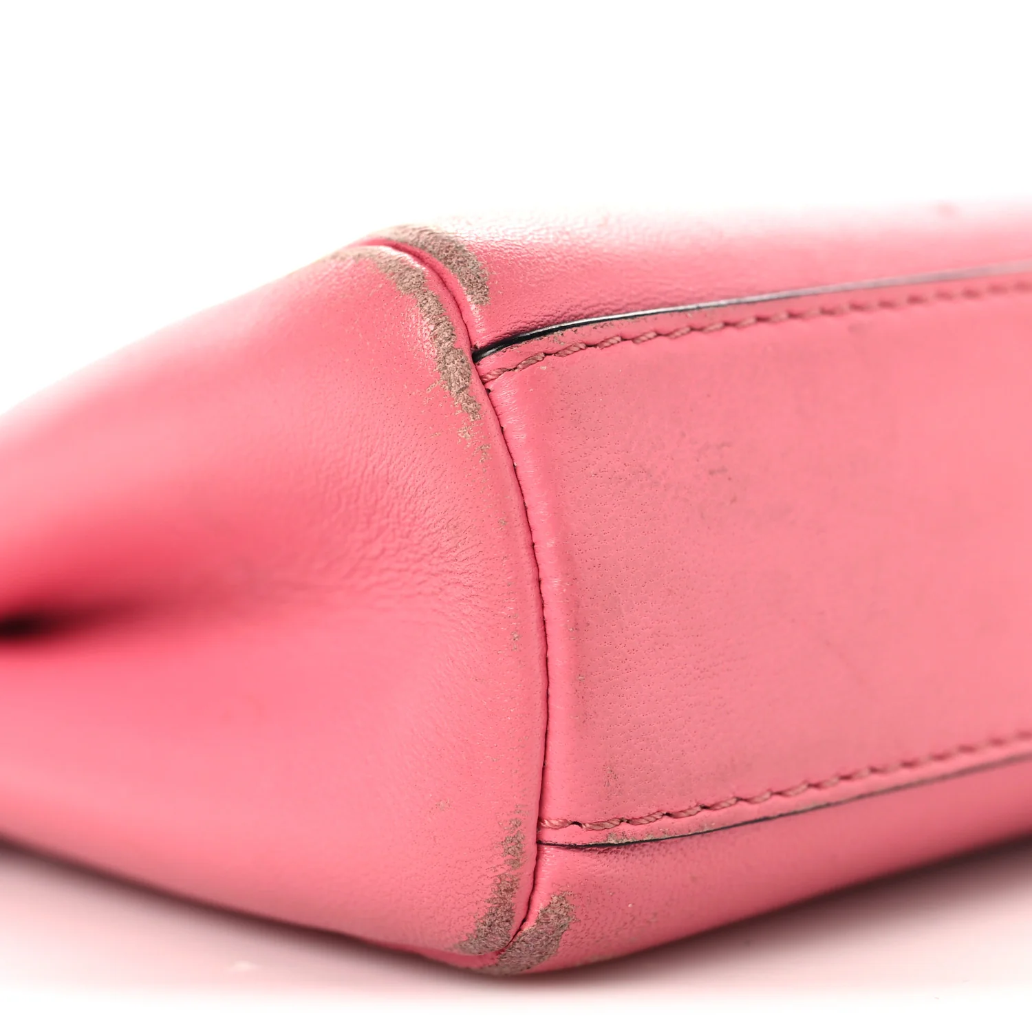 Shiny Nappa Micro Peekaboo Iconic Satchel  Rosa Fluo - Top Club