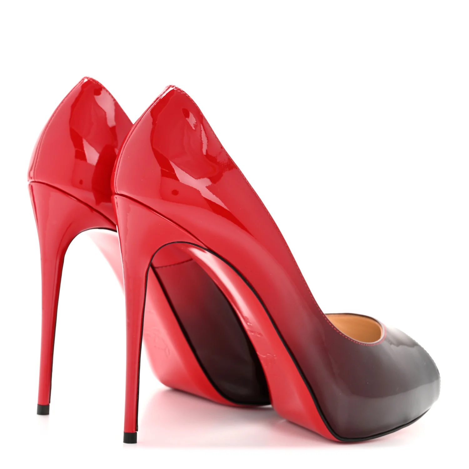 Patent Degrade New Very Prive 120 Pumps 37 Black Red - Top Club
