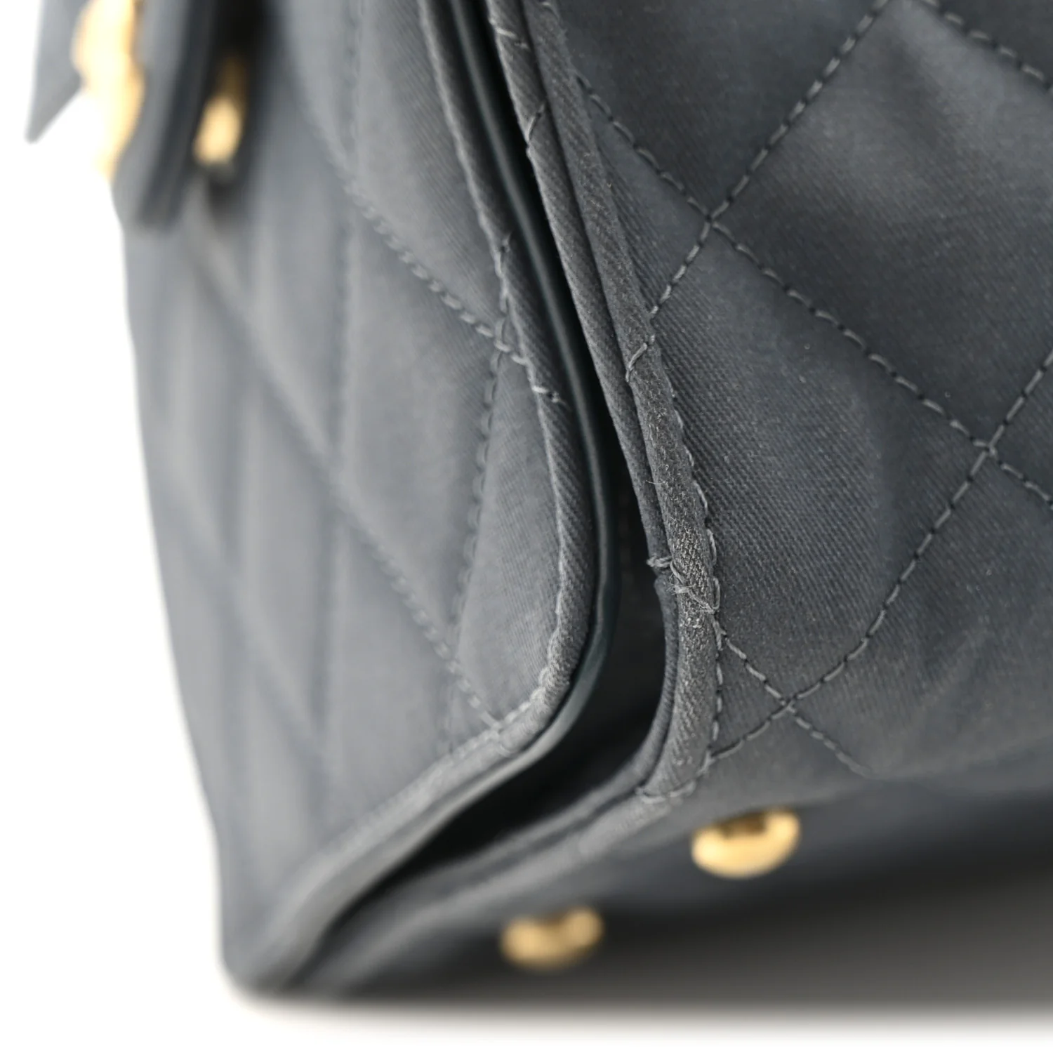 Canvas Quilted Medium Chanel 25 Handbag Dark Blue - Top Club