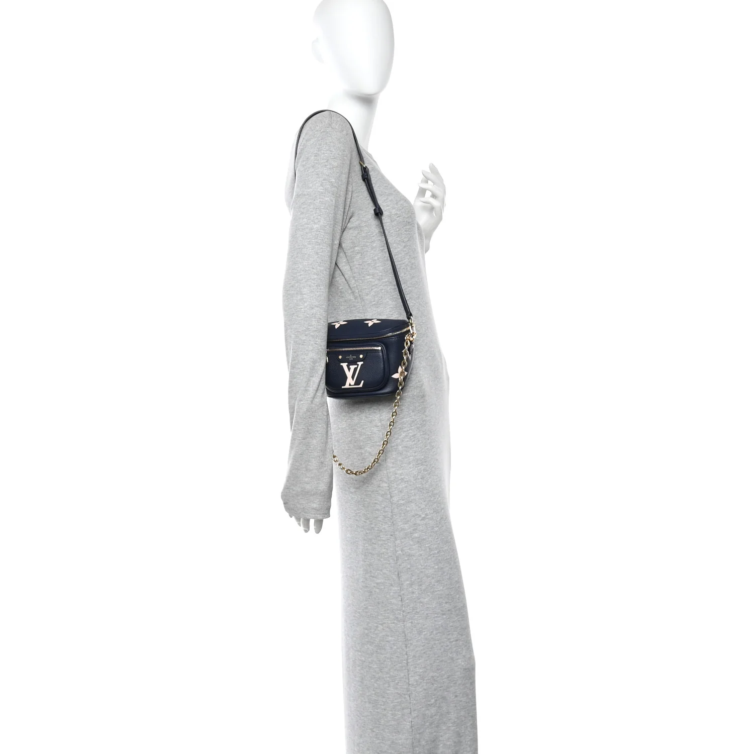 Empreinte Monogram Giant Mini By The Pool Bumbag Blue Beige