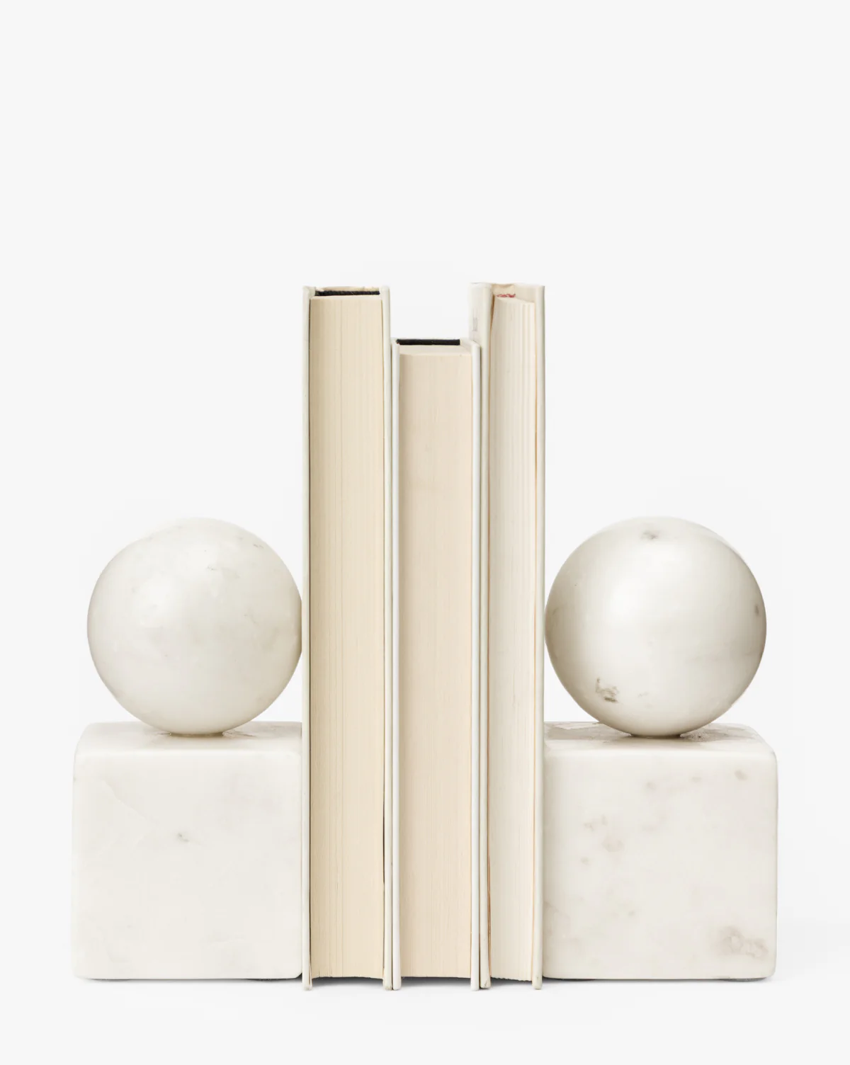 Marble Geometric Bookends (Set of 2)
