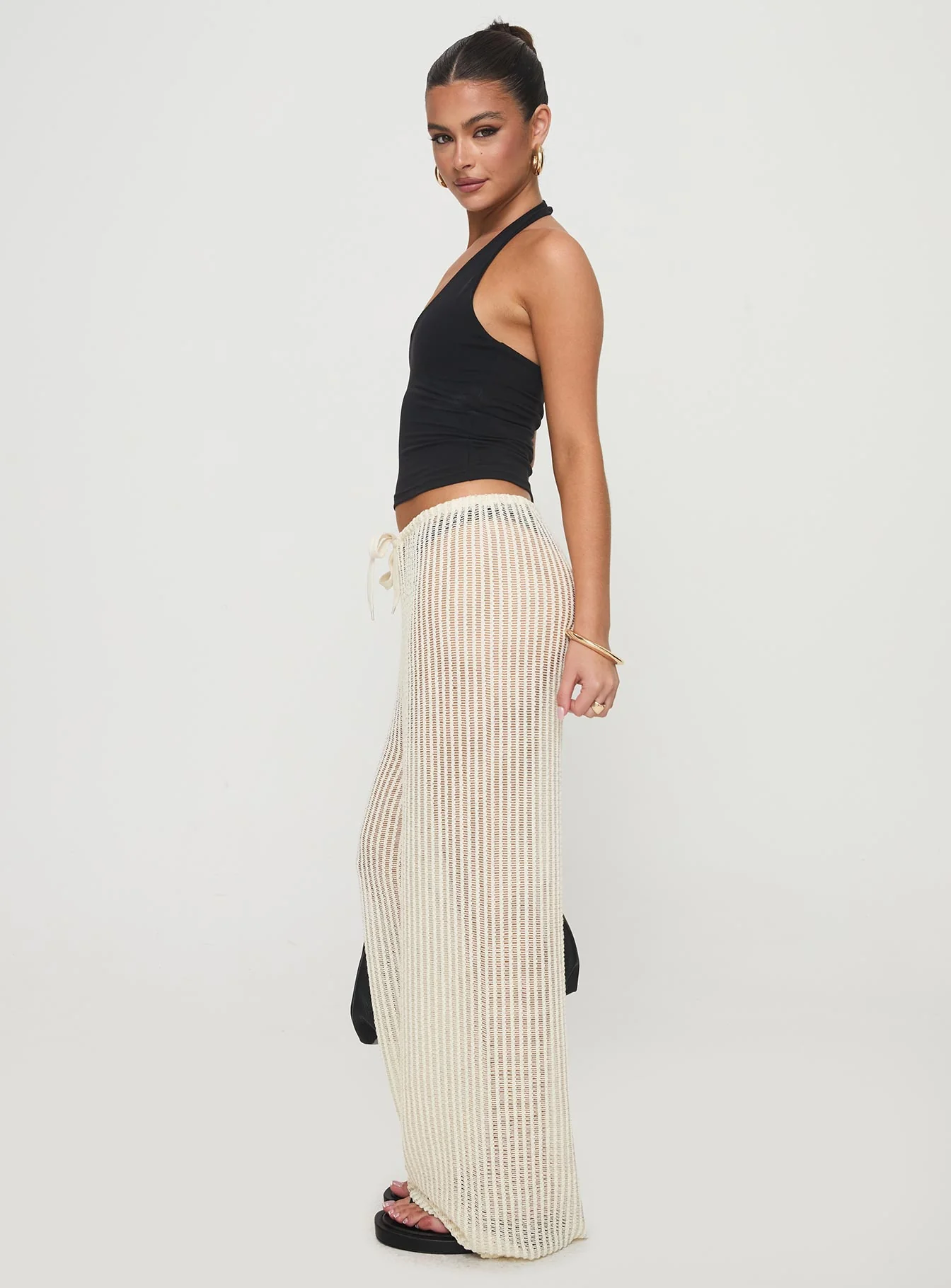 Darcie Knit Pants Beige