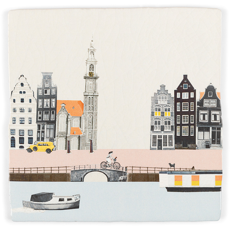 Wandtegel Struinen door Amsterdam S