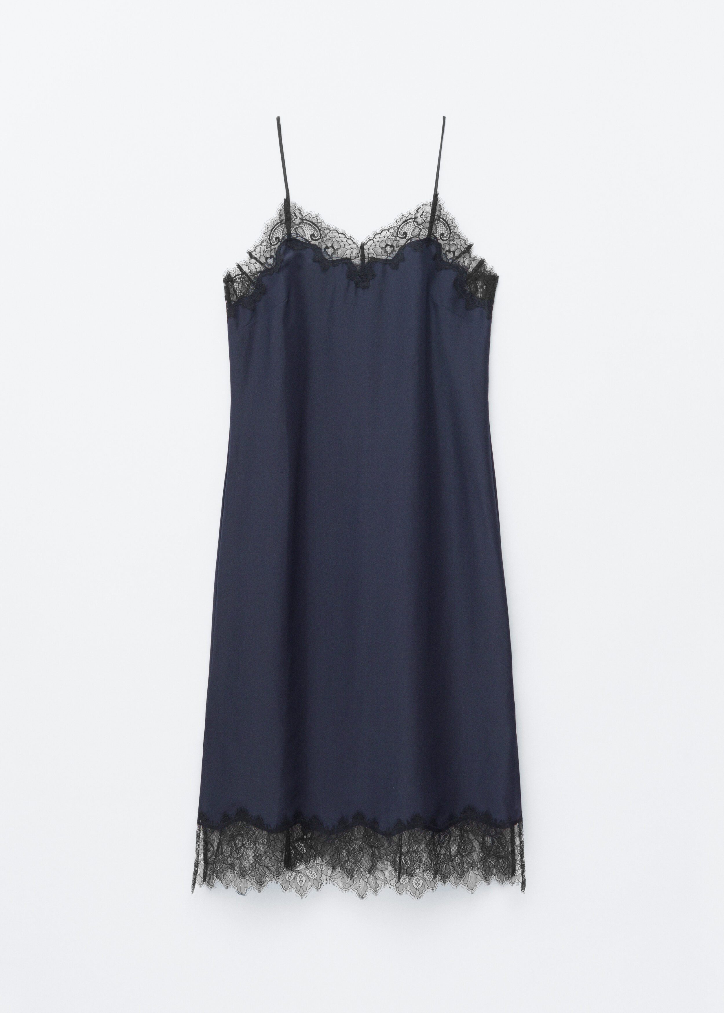 & Other Stories SILK SLIP MIDI DRESS