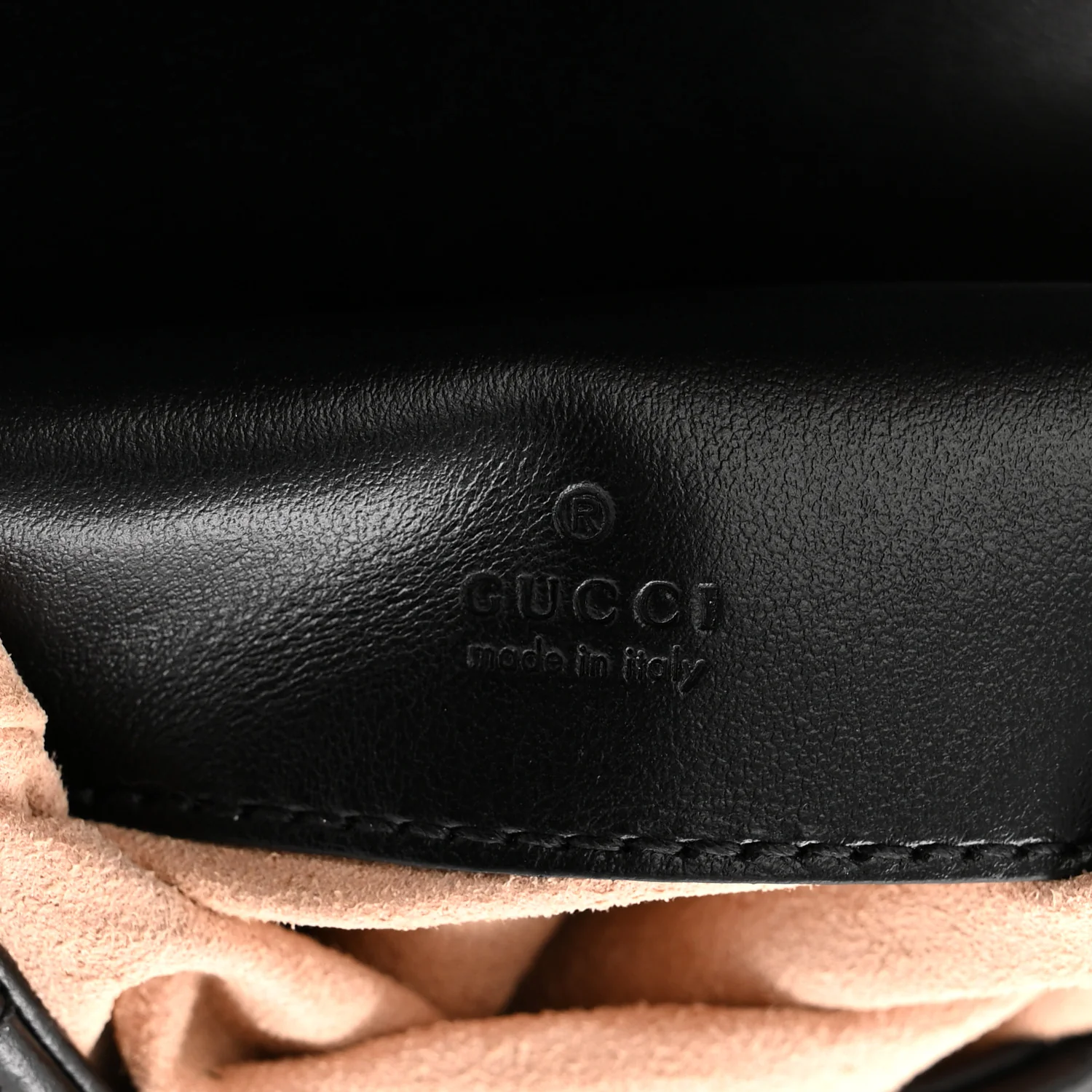 Calfskin Small GG Marmont Phone Crossbody Bag Black - Top Club
