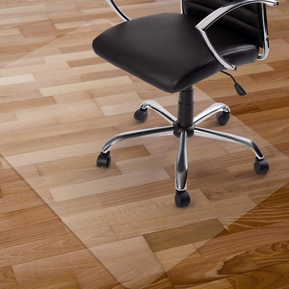 Professional Custom Size Anti-Slip Frosting Pvc Transparent Office Chair Floor Mat for Hardwood Floors