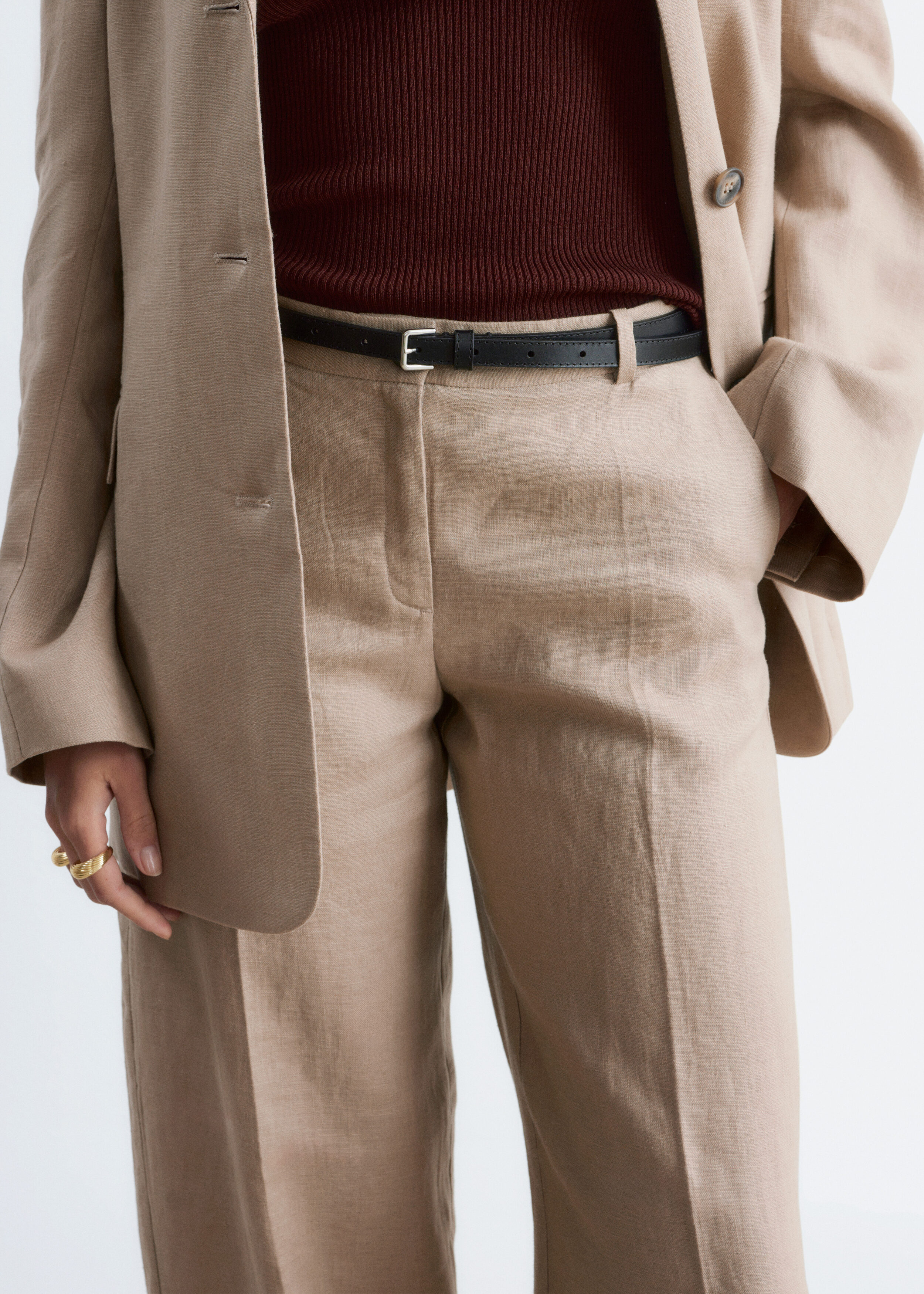 & Other Stories TAILORED LINEN TROUSERS