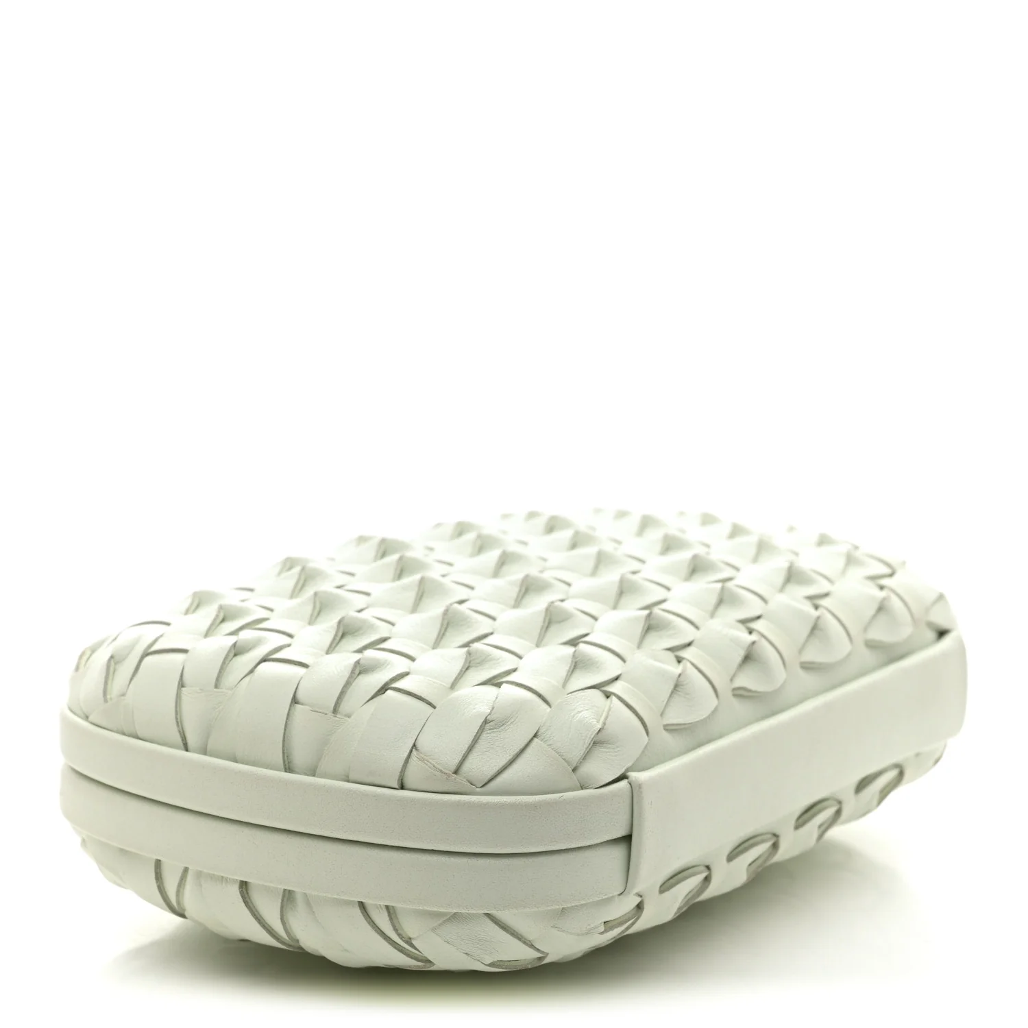 Intrecciato Minaudiere Knot Clutch Glacier - Top Club