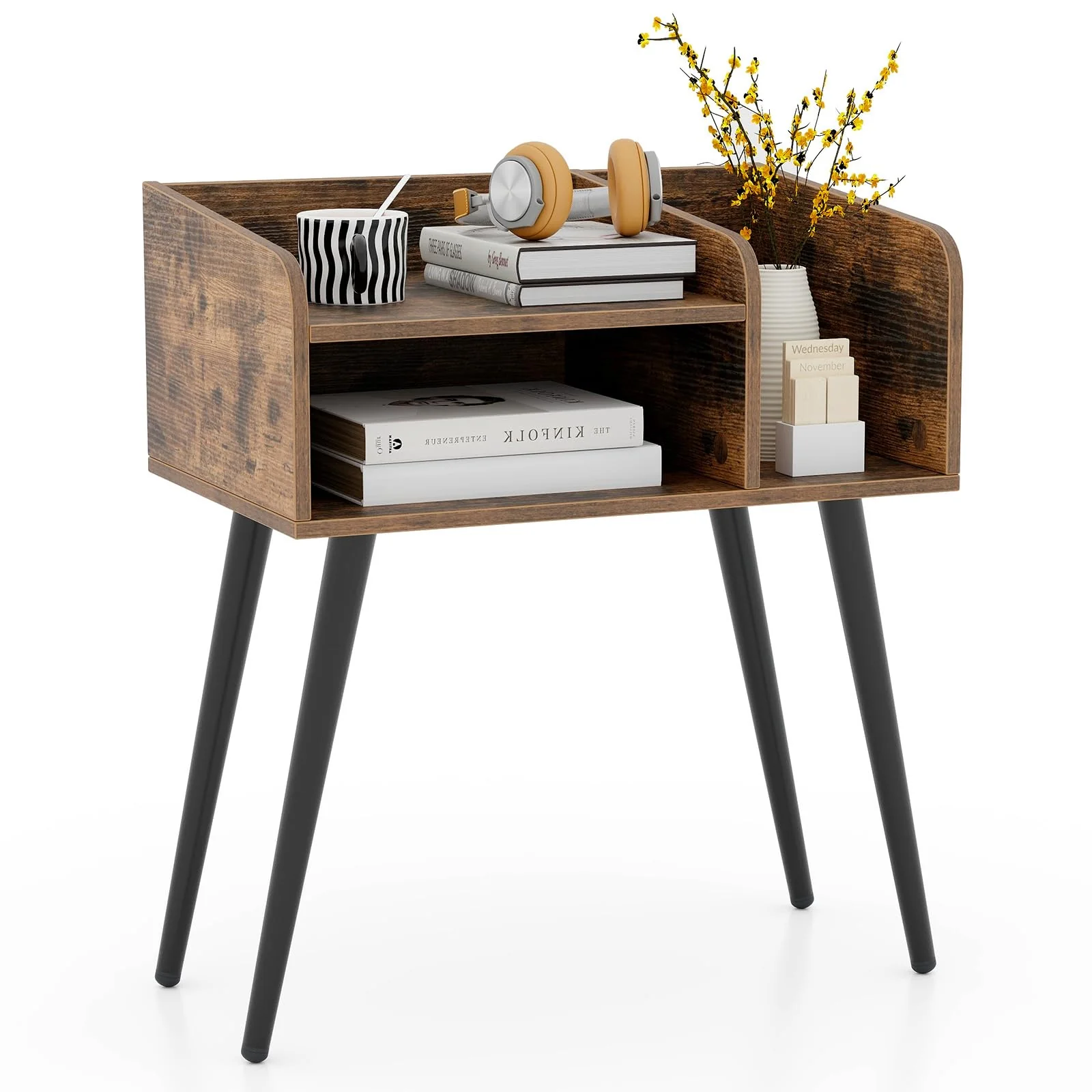 BEFOUNDLOVELY Nightstand with Open Shelves（1/2）