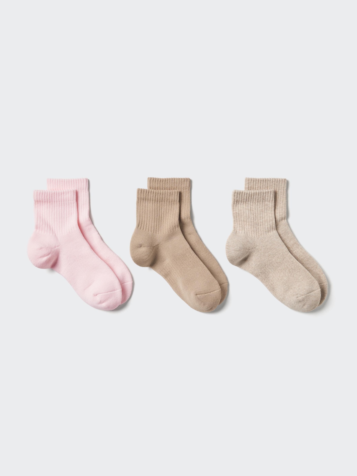 Socks 3 Pairs (Ribbed Pile)