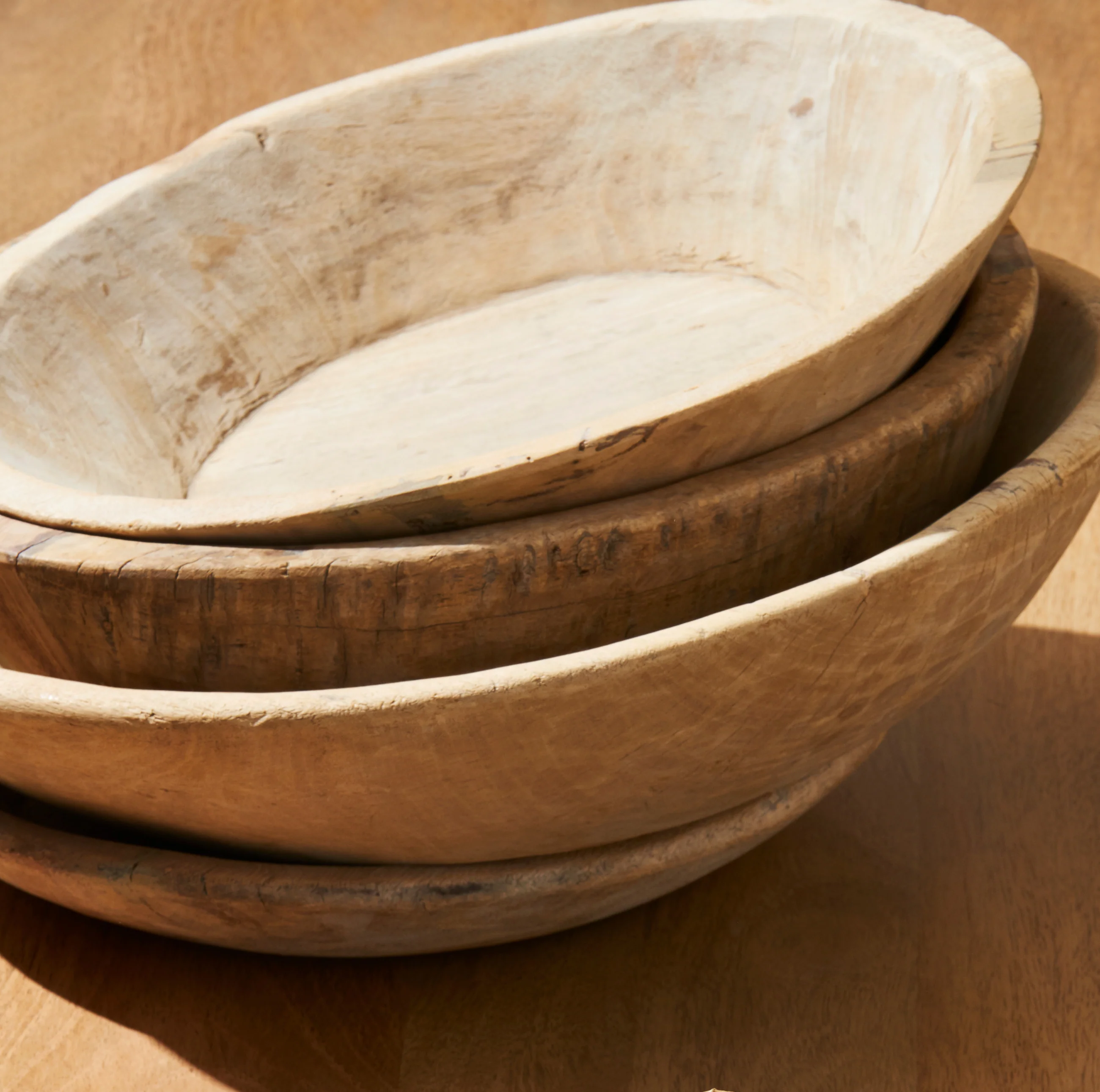 Recycled Wood Bowl, Small - Bleached