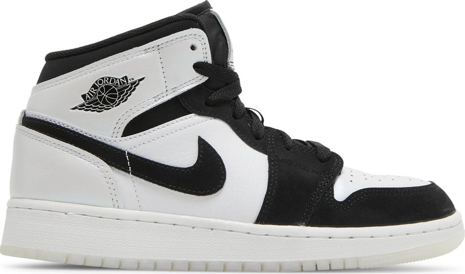 Air Jordan 1 Mid SE GS  Diamond  DN4321-100 - Sneaker Replica Workshop