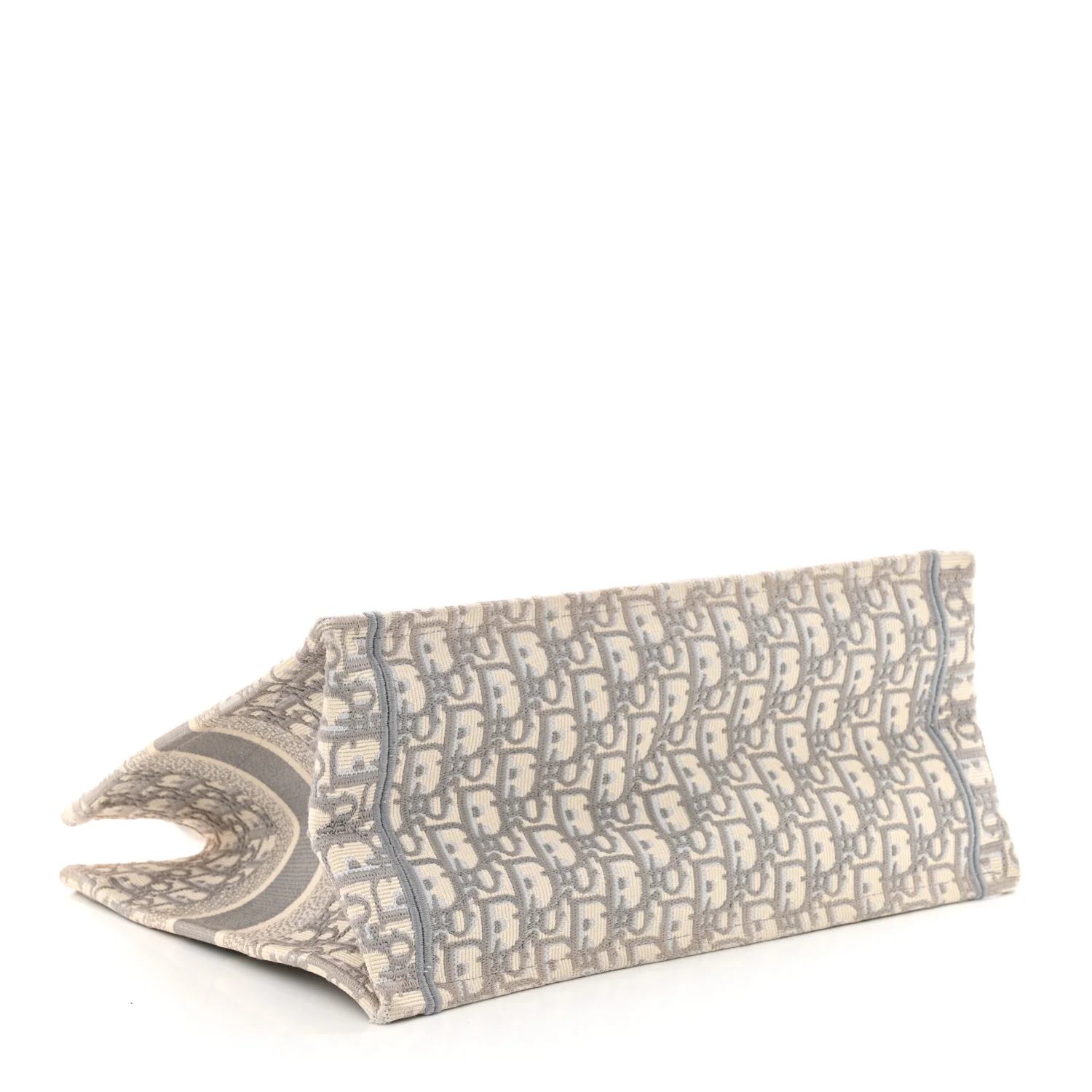 Oblique Medium Book Tote Grey - Top Club