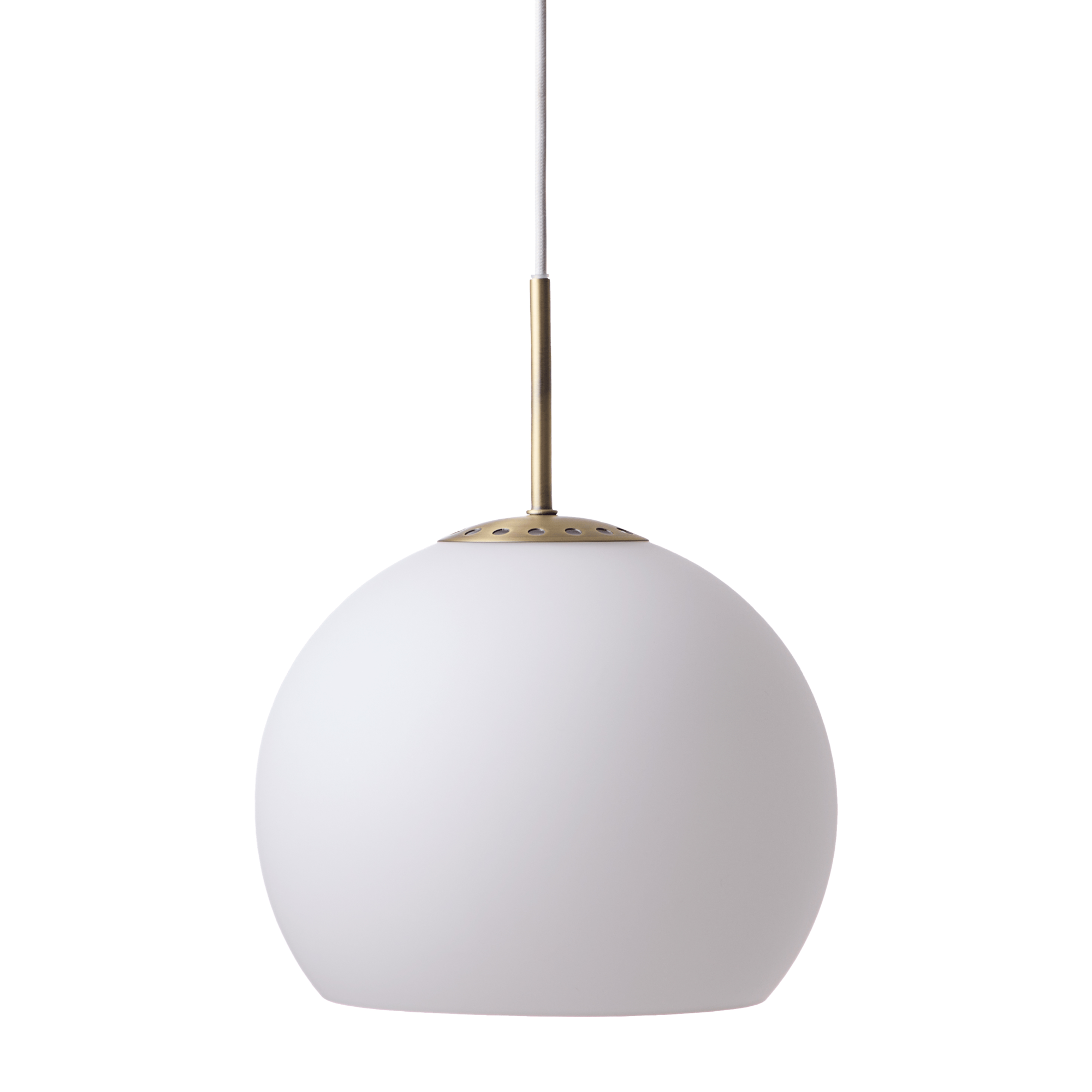 Hanglamp Ball Glass opal white Ø25 cm