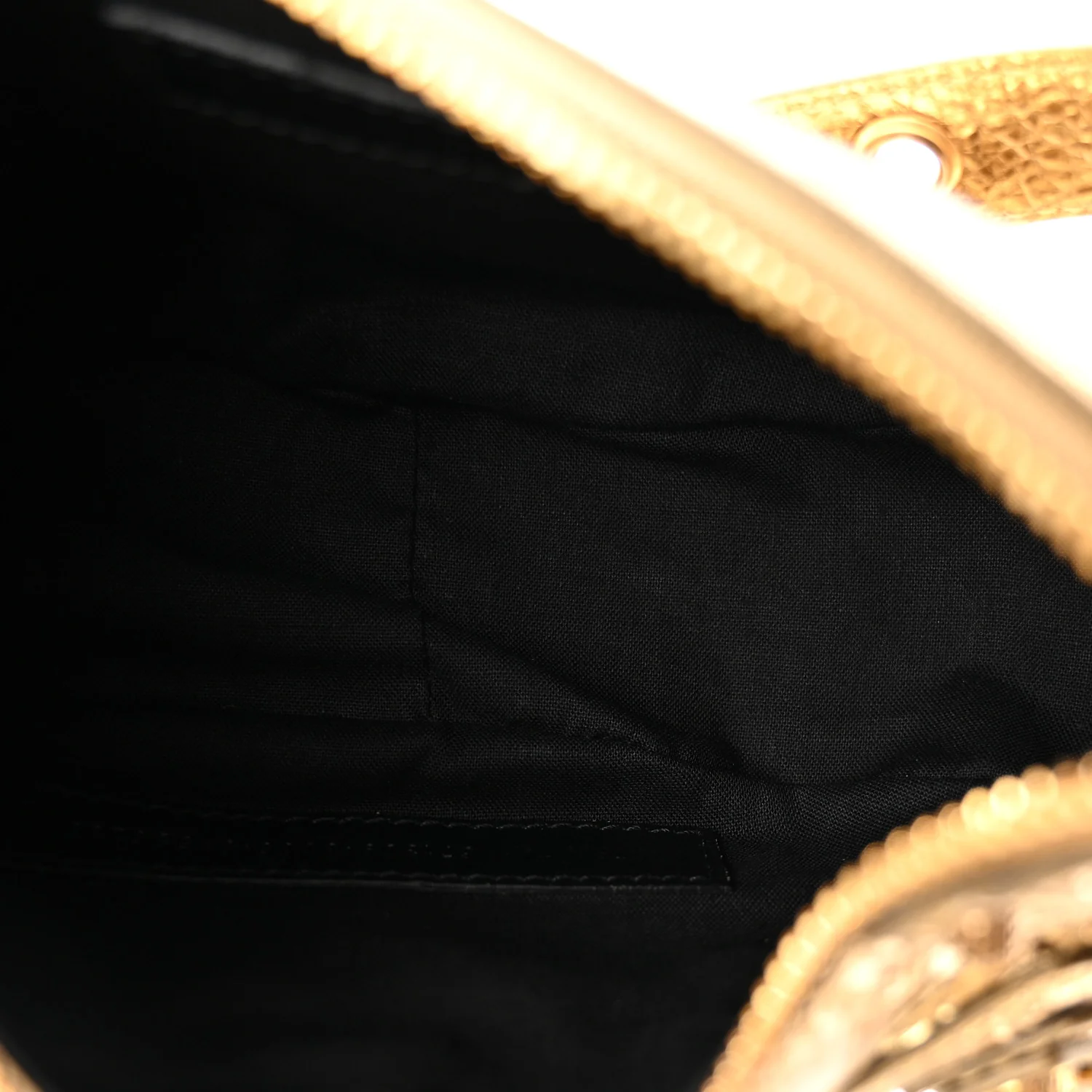 Metallic Agneau Arena Le Cagole Shoulder Bag XS Gold - Top Club