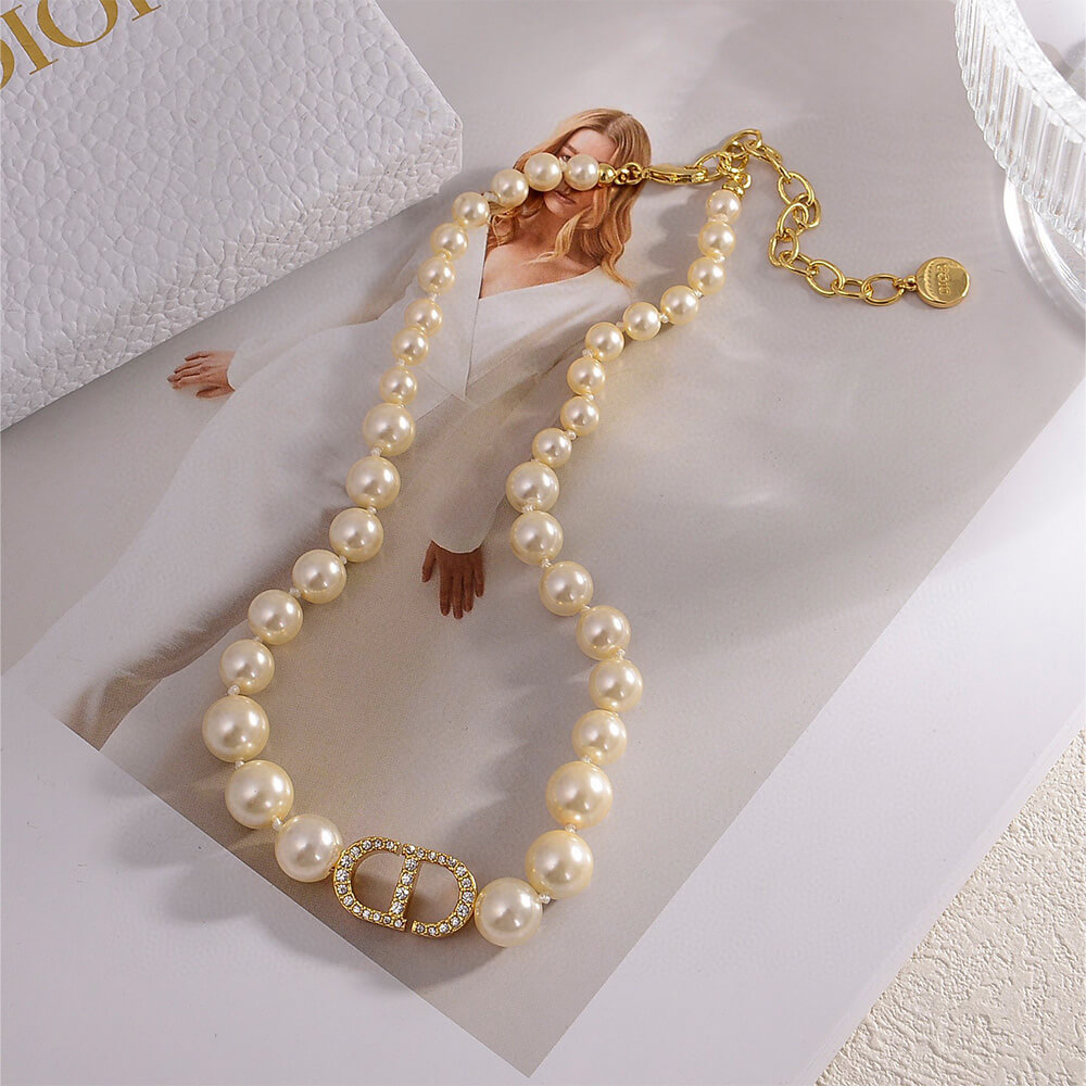 DIOR PEARL NECKLACE - Top Club
