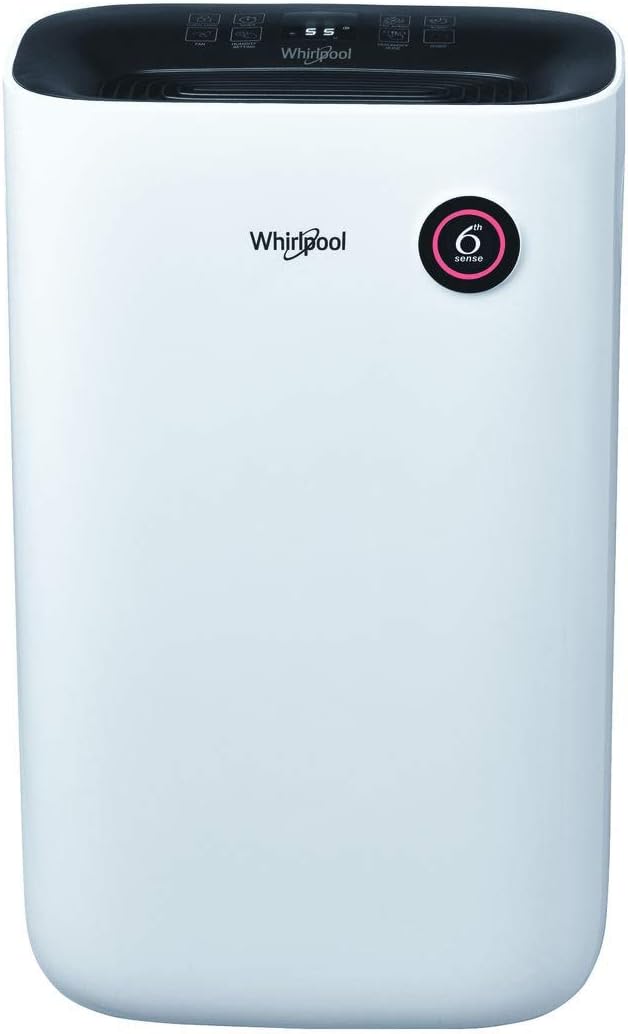 Deumidificatore 6° Senso Whirlpool DE20W5252 gas ecologico R290 con Display Touch Screen