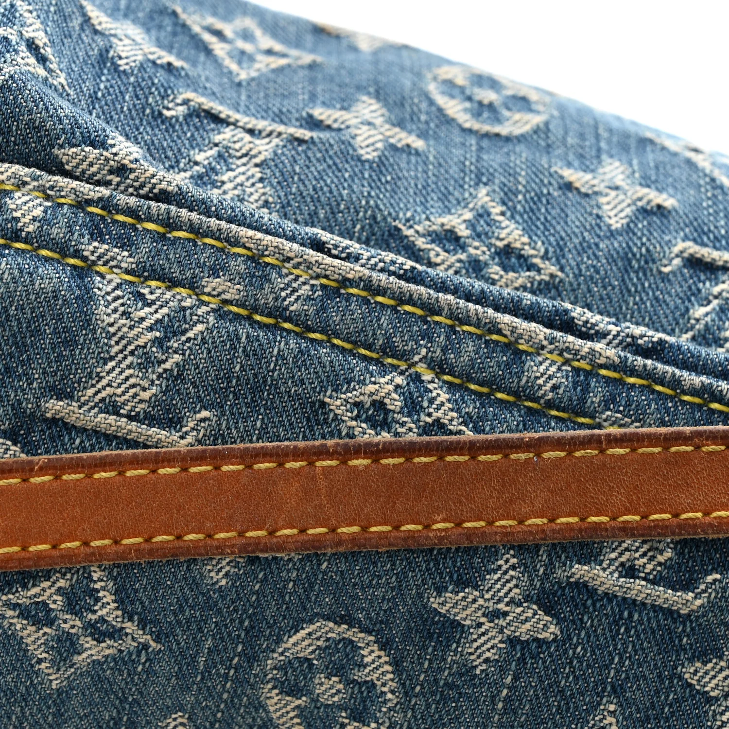 Monogram Denim Mini Pleaty Blue - Top Club