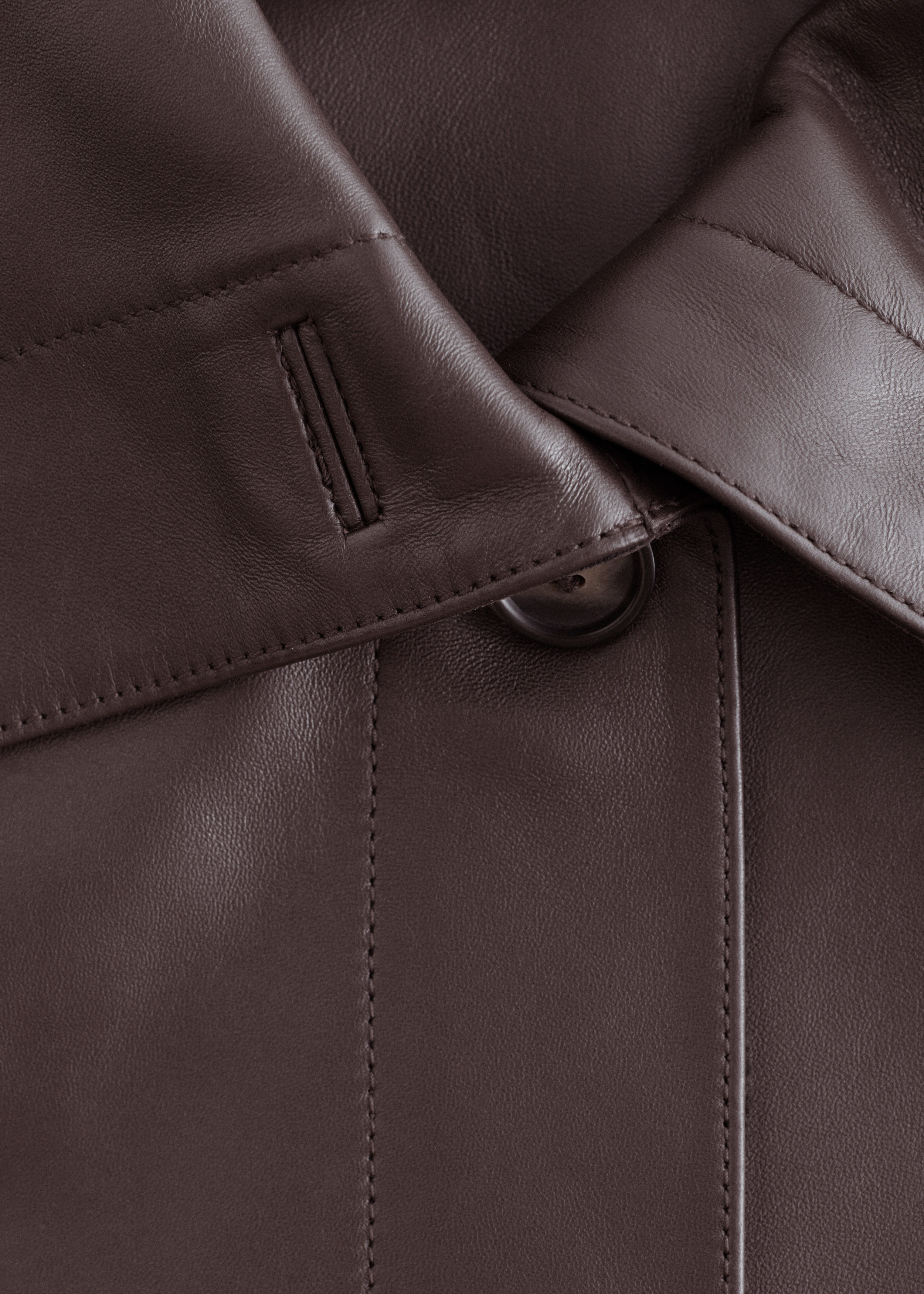 & Other Stories BOXY NAPPA LEATHER JACKET