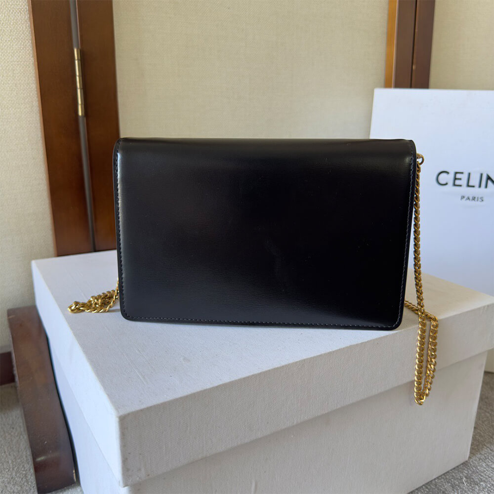 WALLET ON CHAIN MARGO in Shiny calfskin(HIGH-END GRADE) - Top Club